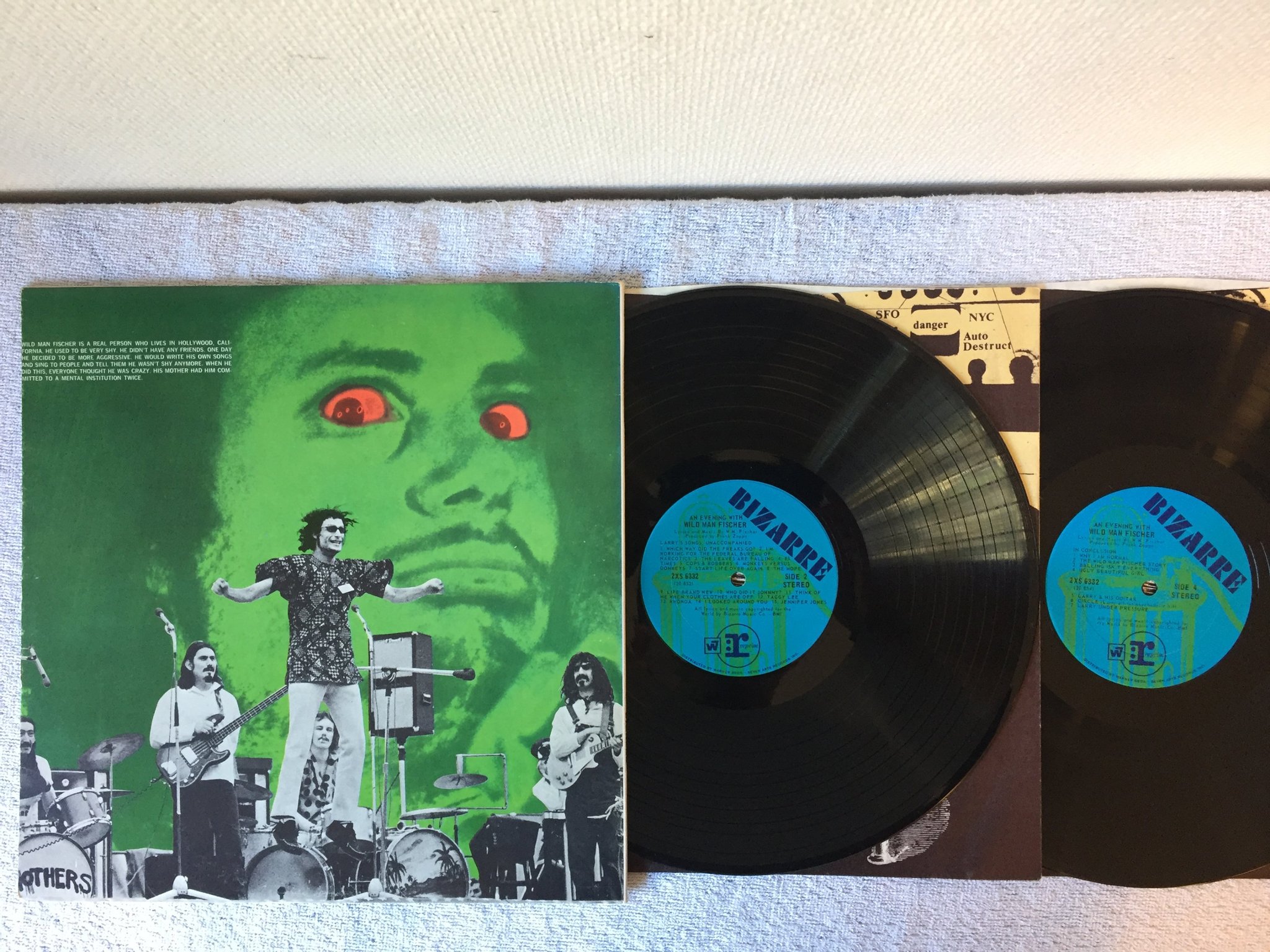 Omslagsbild för skivan WILD MAN FISCHER an evening with 2xLP -69 US Bizarre SX2 6332