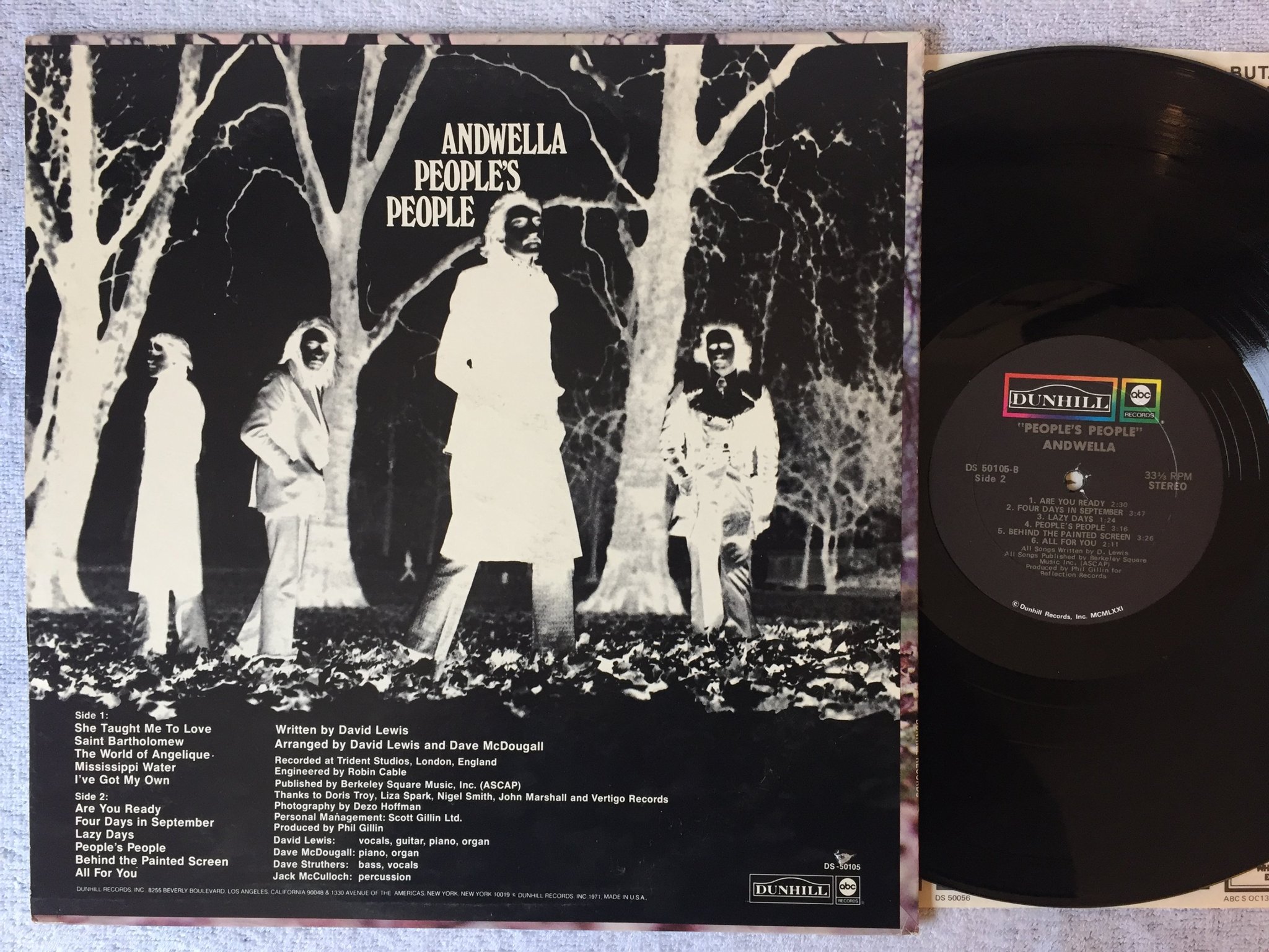 Omslagsbild för skivan ANDWELLA people’s people LP -71 US DUNHILL DS 50105