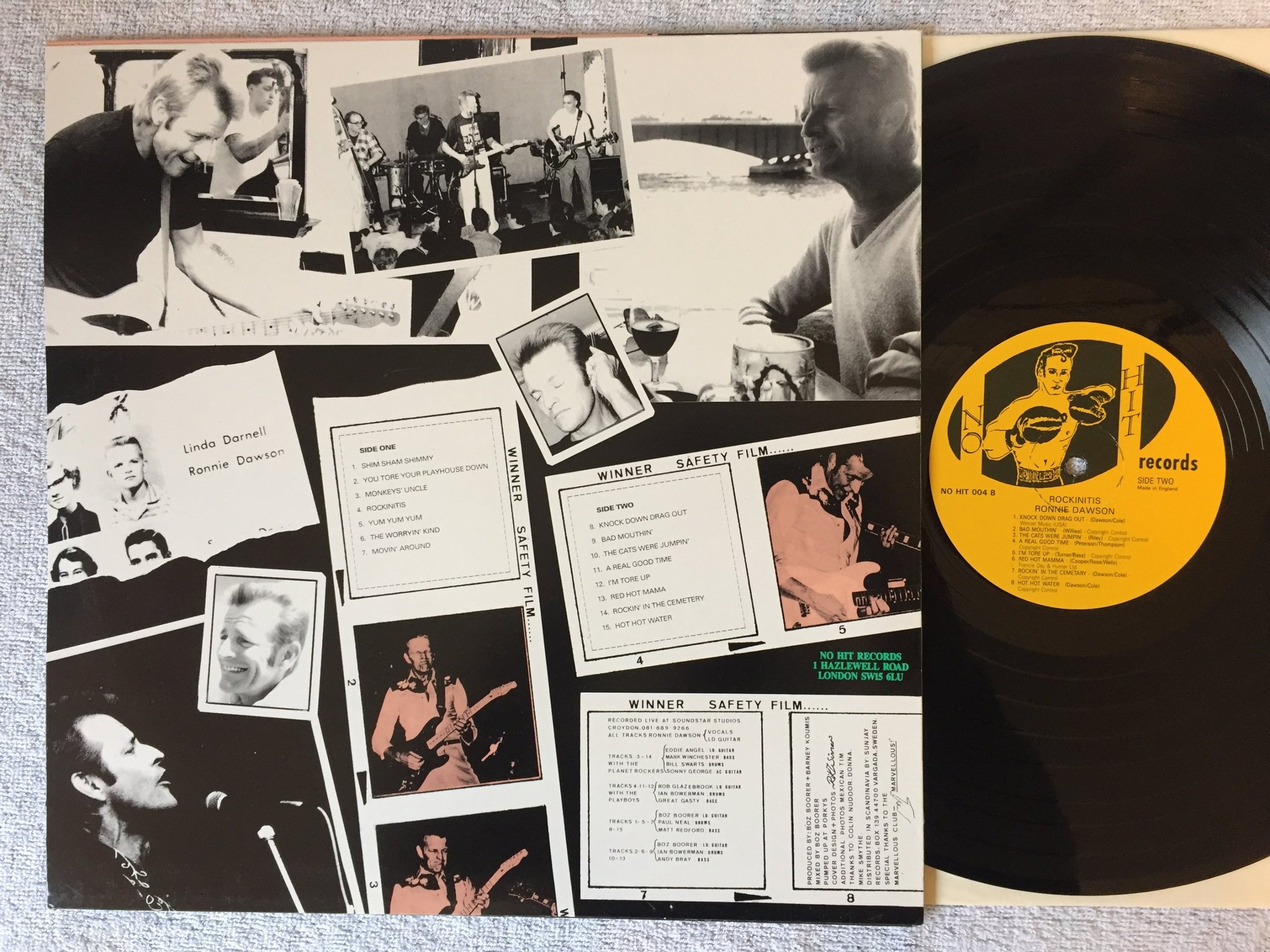 Omslagsbild för skivan RONNIE DAWSON rockinits LP -89 UK No Hit 004 rockabilly