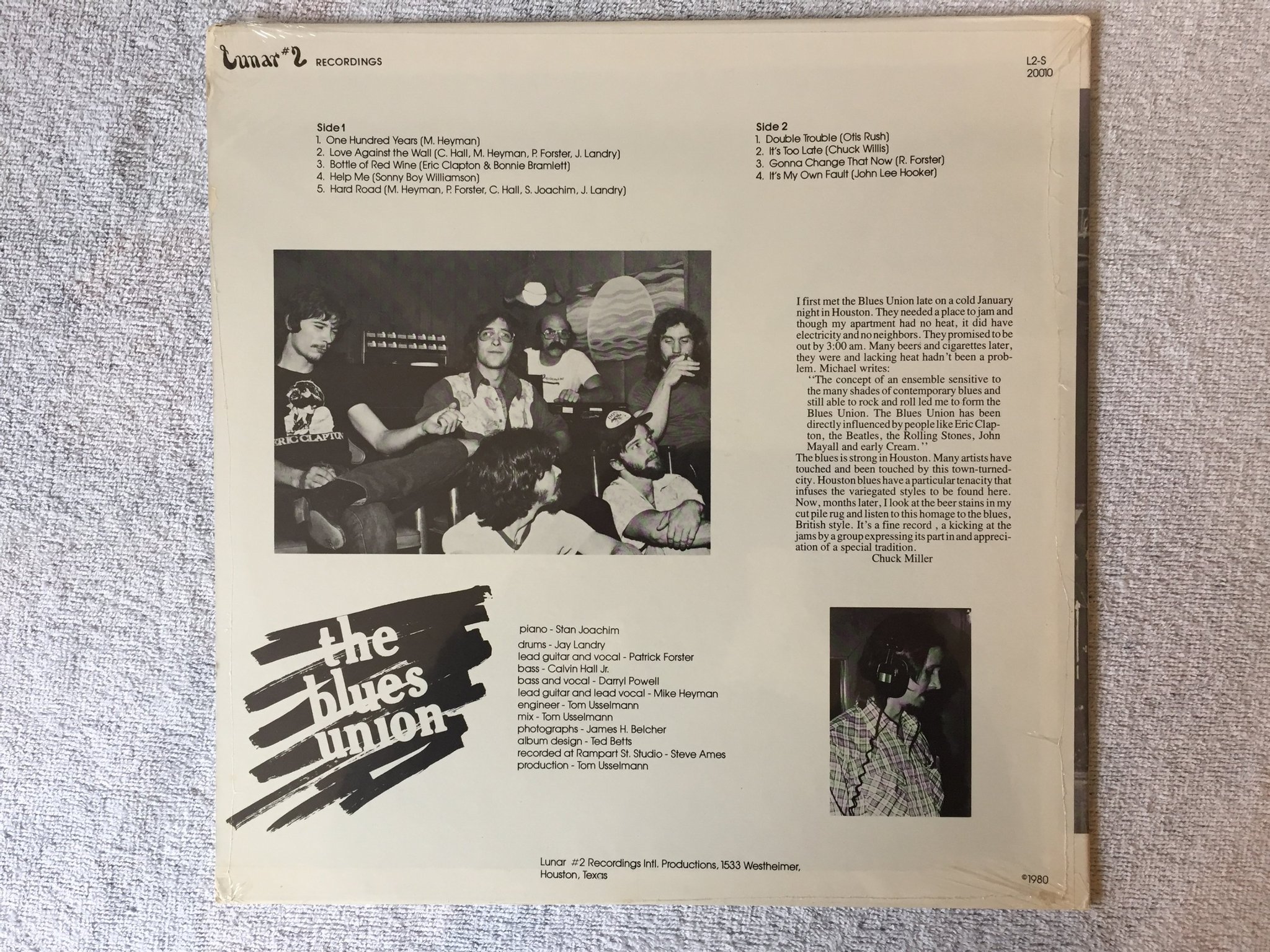 Omslagsbild för skivan THE BLUES UNION LP -80 US LUNAR L2-S 20010 still sealed RARE BLUES