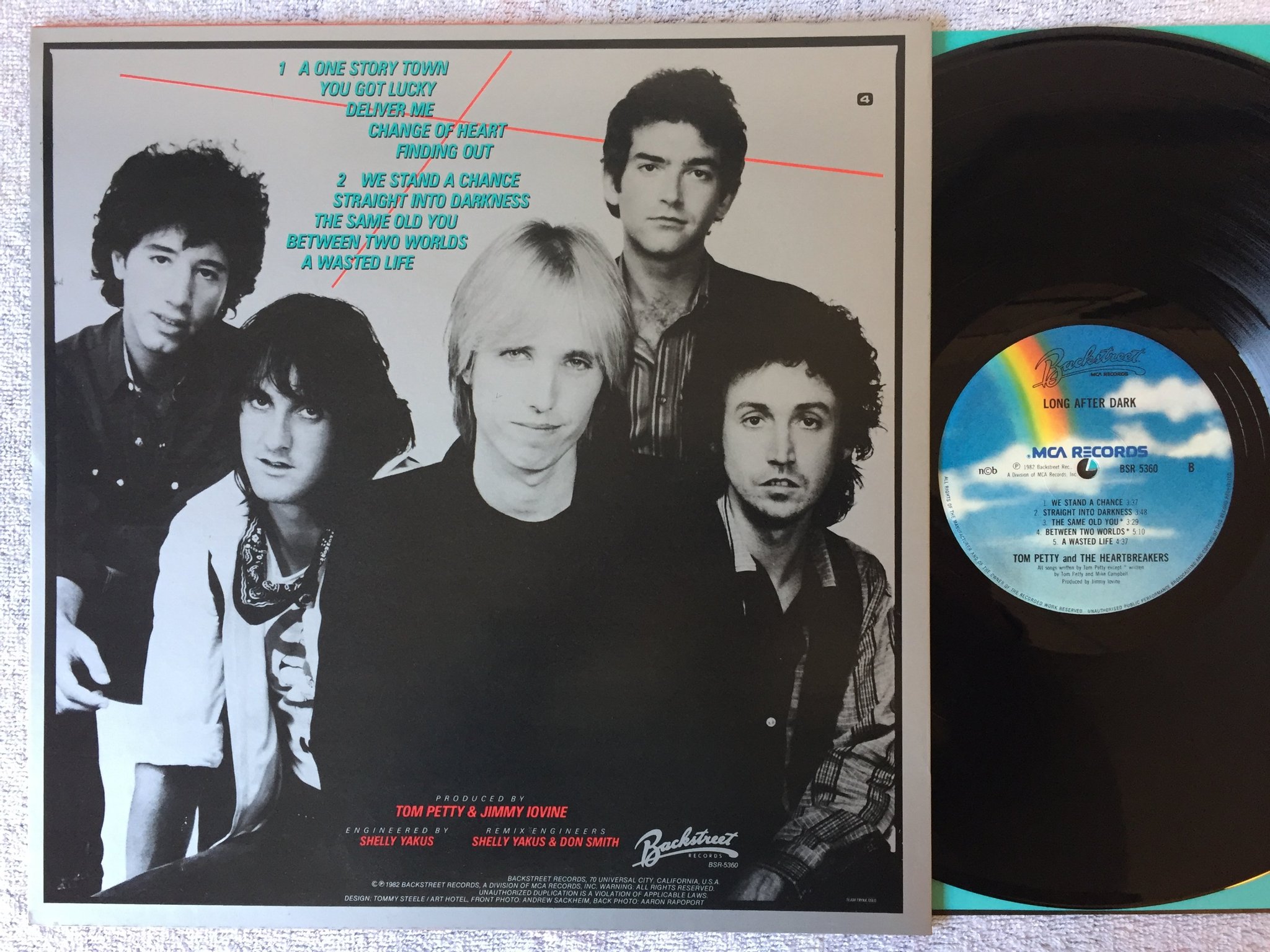 Omslagsbild för skivan Tom Petty - Long After Dark LP -82 ncb BACKSTREET BSR-5360