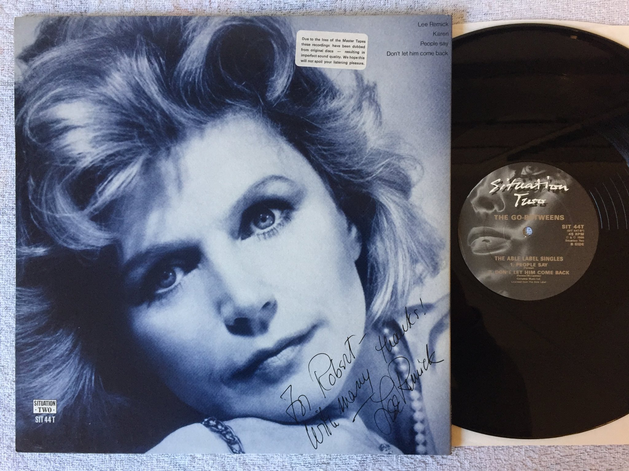 Omslagsbild för skivan THE GO-BETWEENS  The Able Label Singles 12"EP UK SIT 44 T very rare!!!