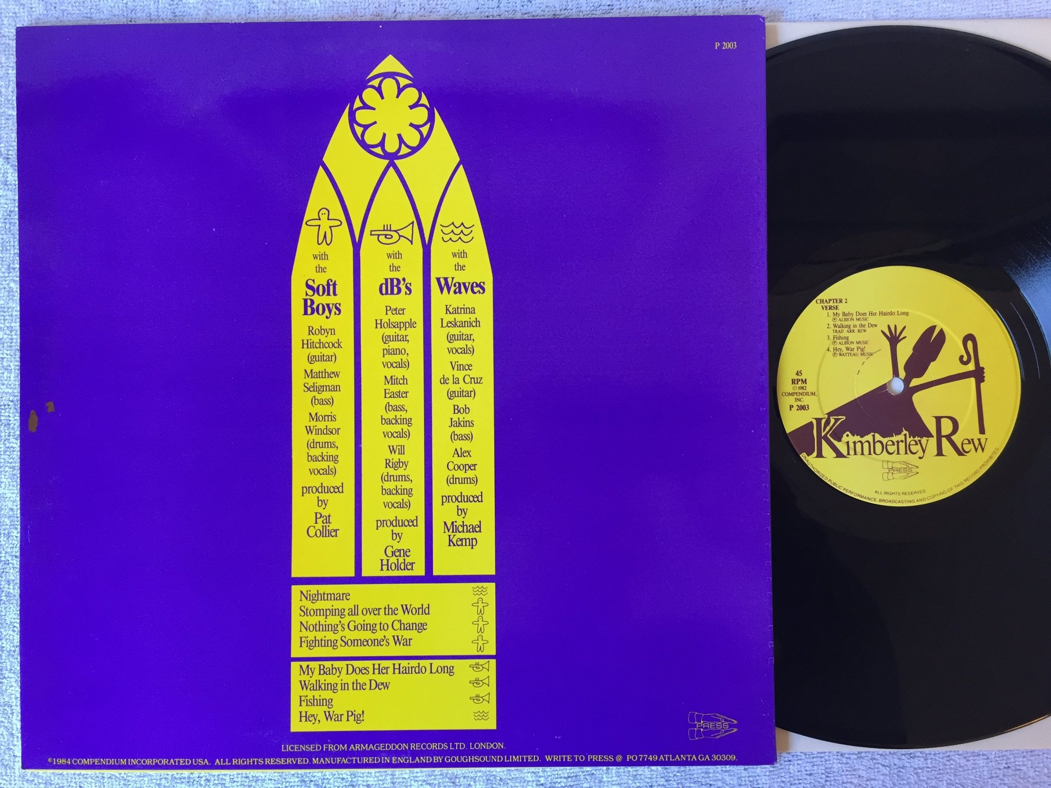 Omslagsbild för skivan KIMBERLEY REW  The Bible Of Bop 12"EP -84 UK PRESS P 2003