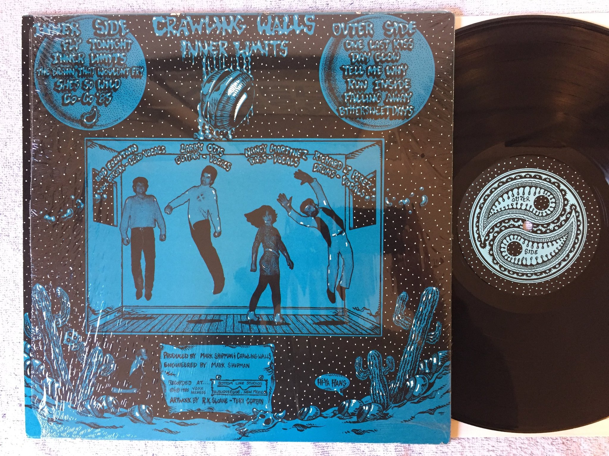 Omslagsbild för skivan CRAWLING WALLS Inner Limits LP -85 US VOXX VXS 200.030