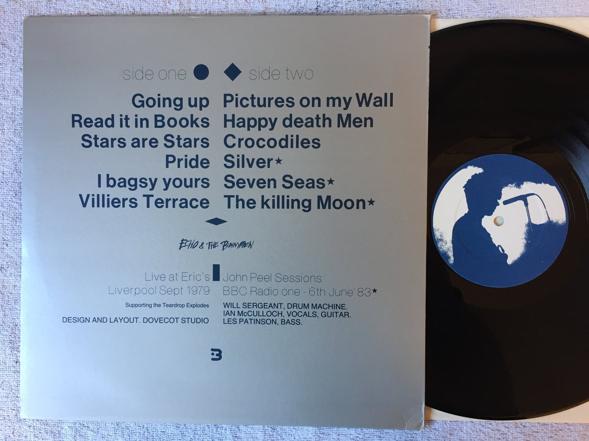 Omslagsbild för skivan ECHO & THE BUNNYMEN Now And Then LP UK OZZ indie rock