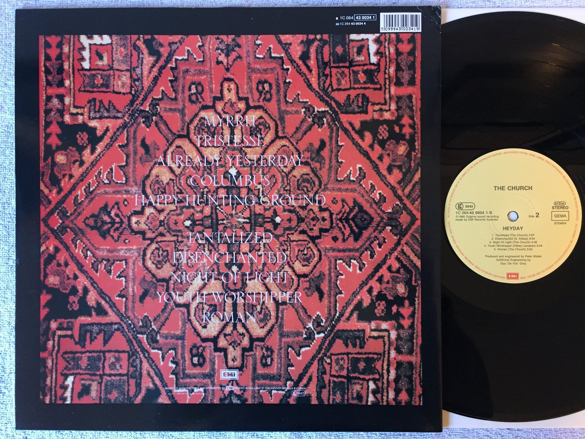 Omslagsbild för skivan THE CHURCH Heyday LP -85 EMI 1C 064 4300341