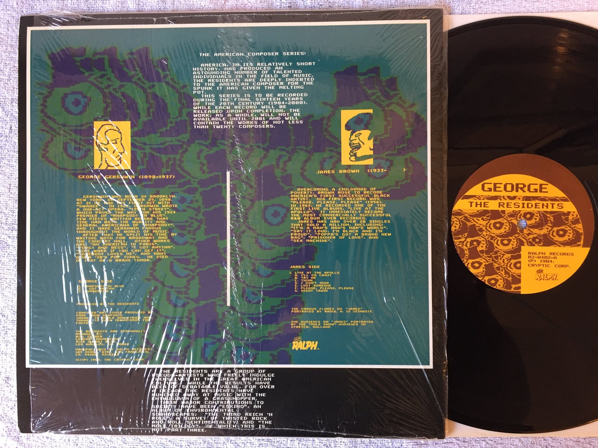 Omslagsbild för skivan THE RESIDENTS George & James LP -84 US RALPH RZ-8402