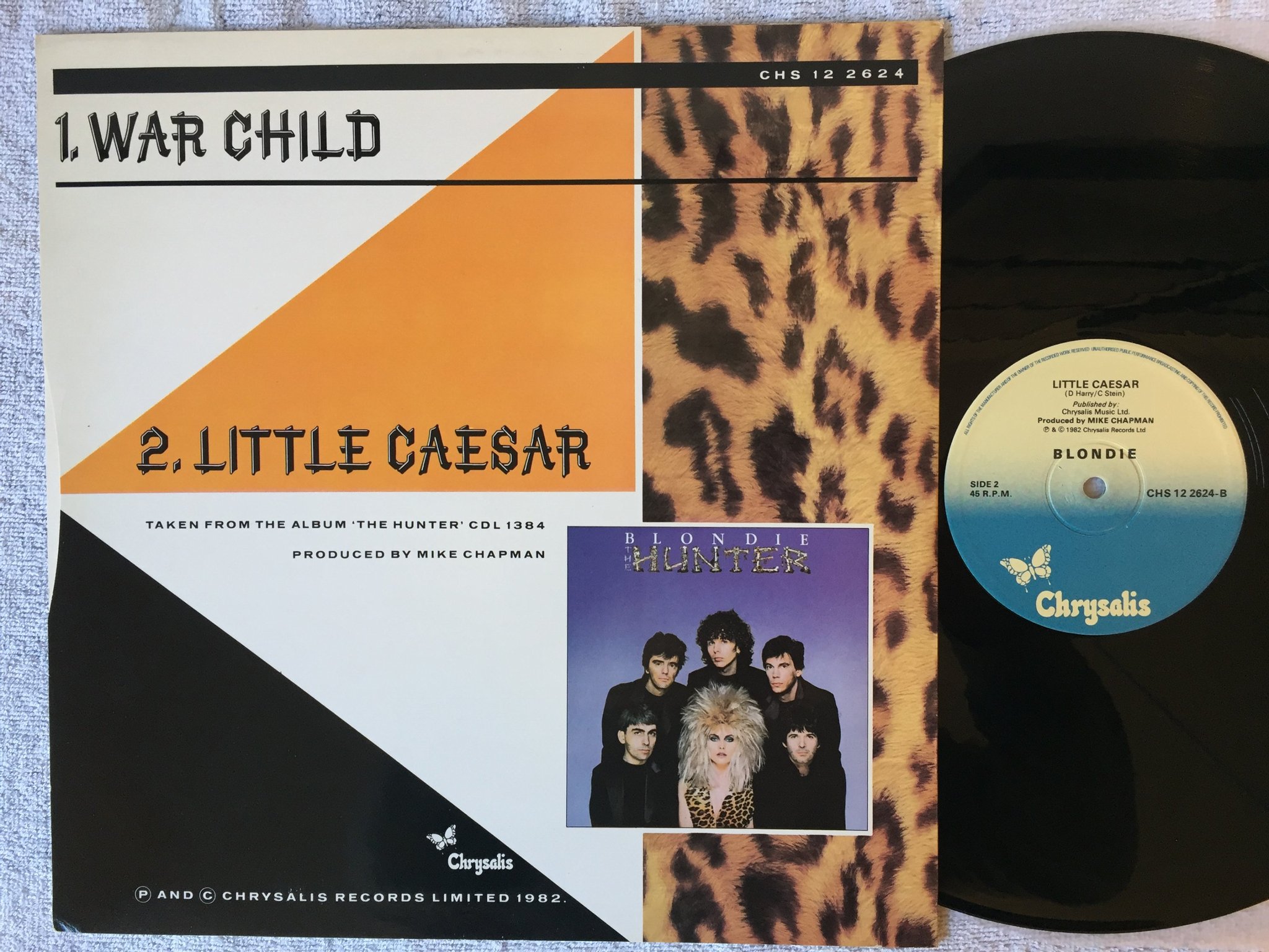 Omslagsbild för skivan BLONDIE War Child 12"single -82 UK CHRYSALIS CHS 12 2624