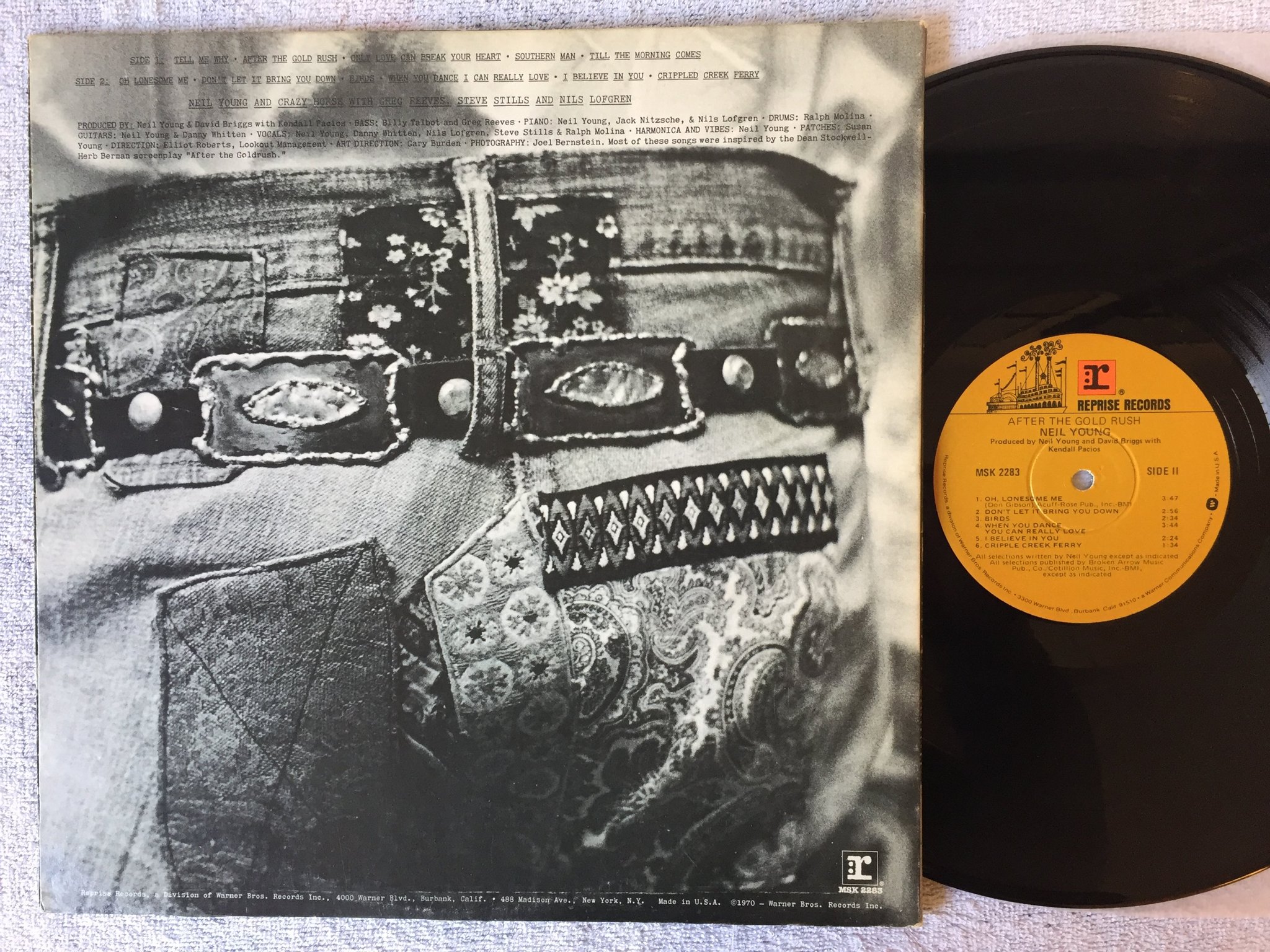 Omslagsbild för skivan NEIL YOUNG after the gold rush LP US REPRISE MSK 2283