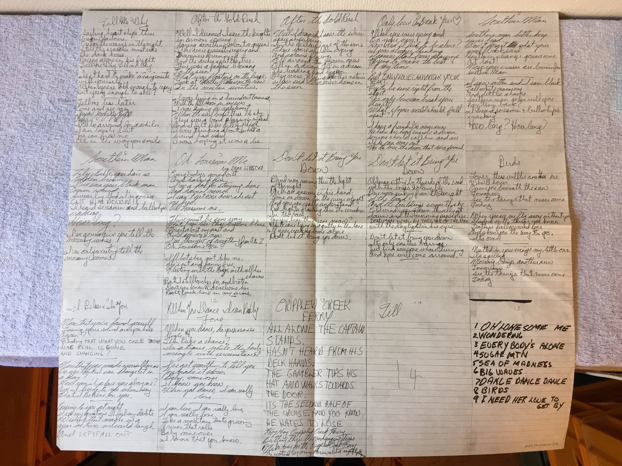 Omslagsbild för skivan NEIL YOUNG after the gold rush LP US REPRISE MSK 2283