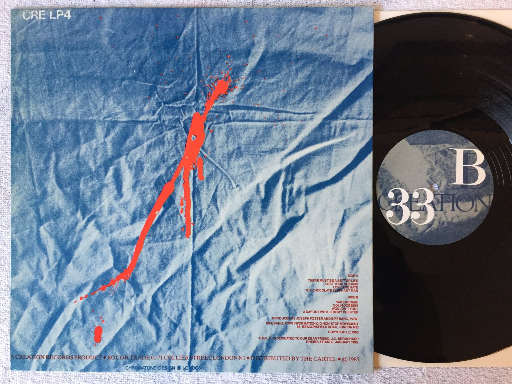 Omslagsbild för skivan BIFF BANG POW! Pass The Paintbrush, Honey.. LP -85 UK creation CRE LP4