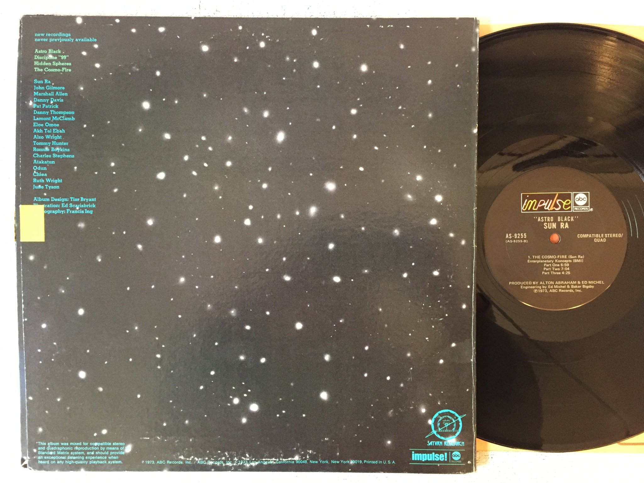Omslagsbild för skivan SUN RA astro black LP -73 US ABC / IMPULSE AS-9255