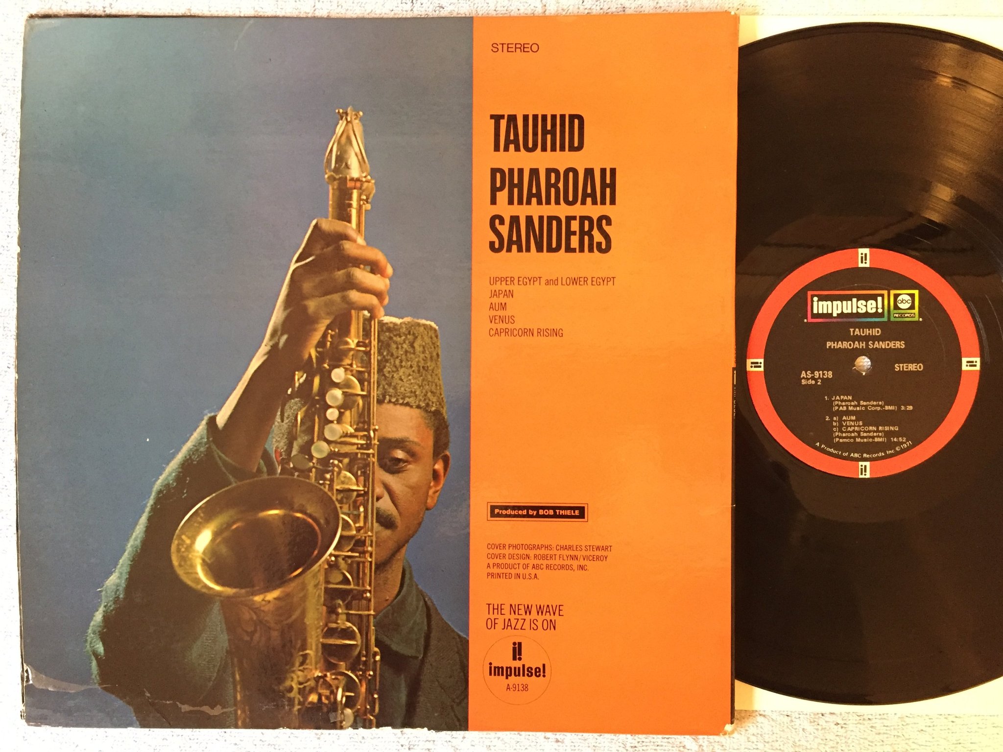 Omslagsbild för skivan PHAROAH SANDERS tauhid LP   US IMPULSE! AS-9138 free jazz