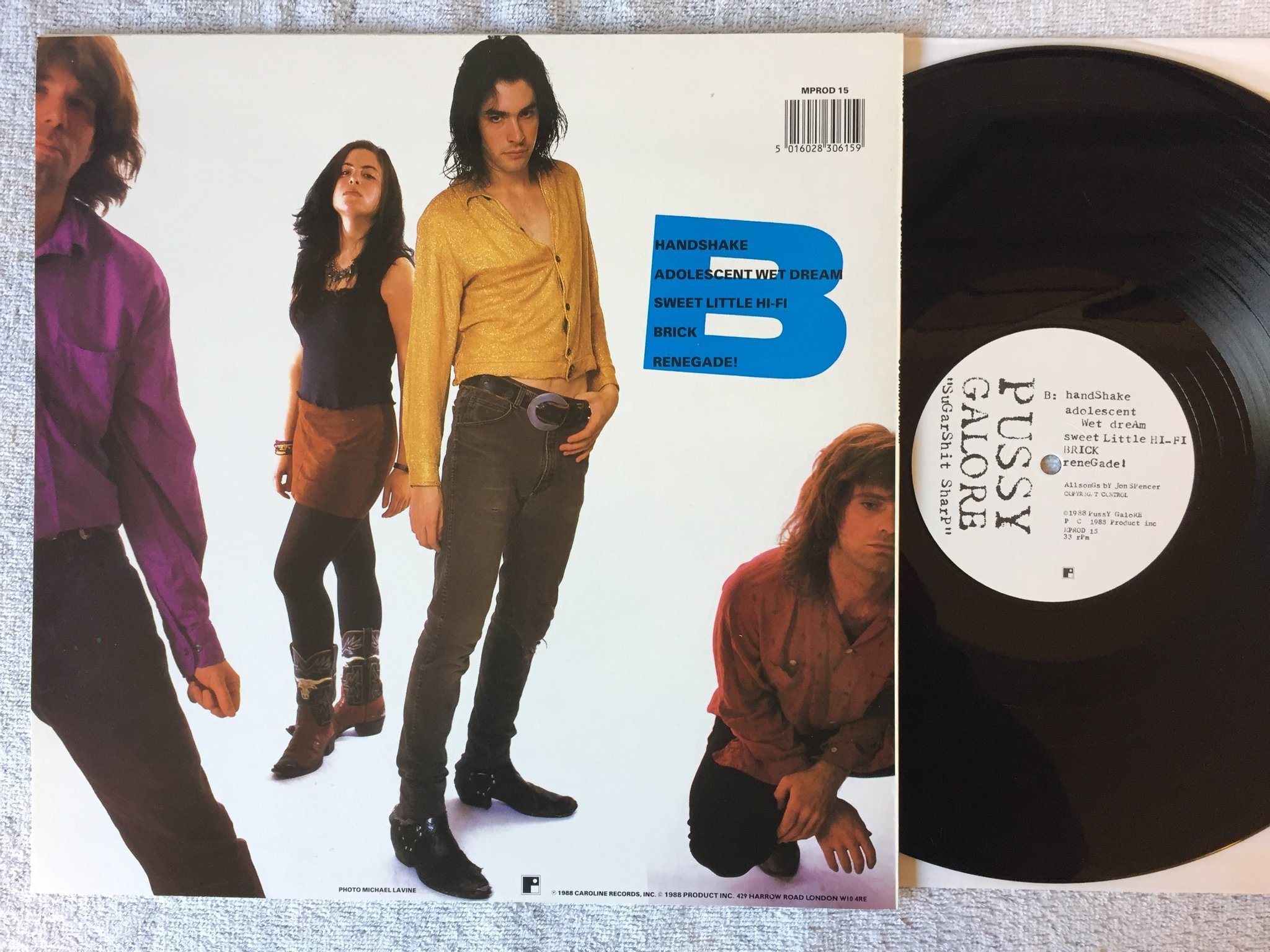 Omslagsbild för skivan PUSSY GALORE Sugarshit Sharp LP -88 UK product Inc MPROD 15