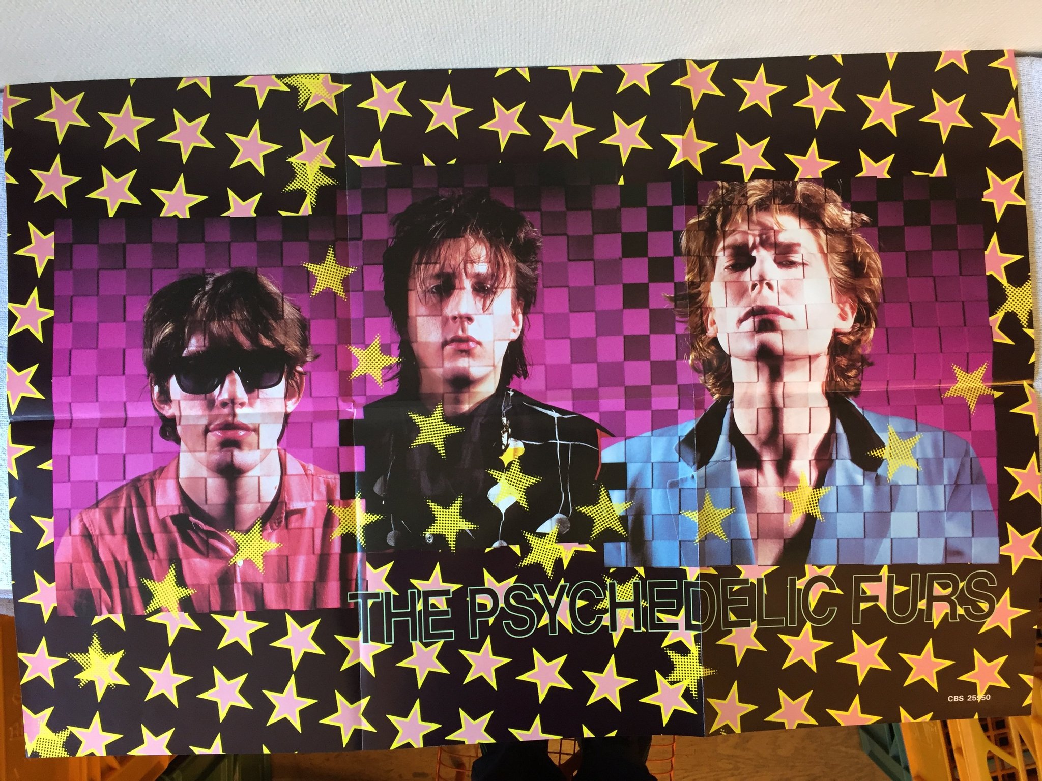 Omslagsbild för skivan THE PSYCHEDELIC FURS Mirror Moves LP -84 UK CBS 25950 poster Ltd Ed