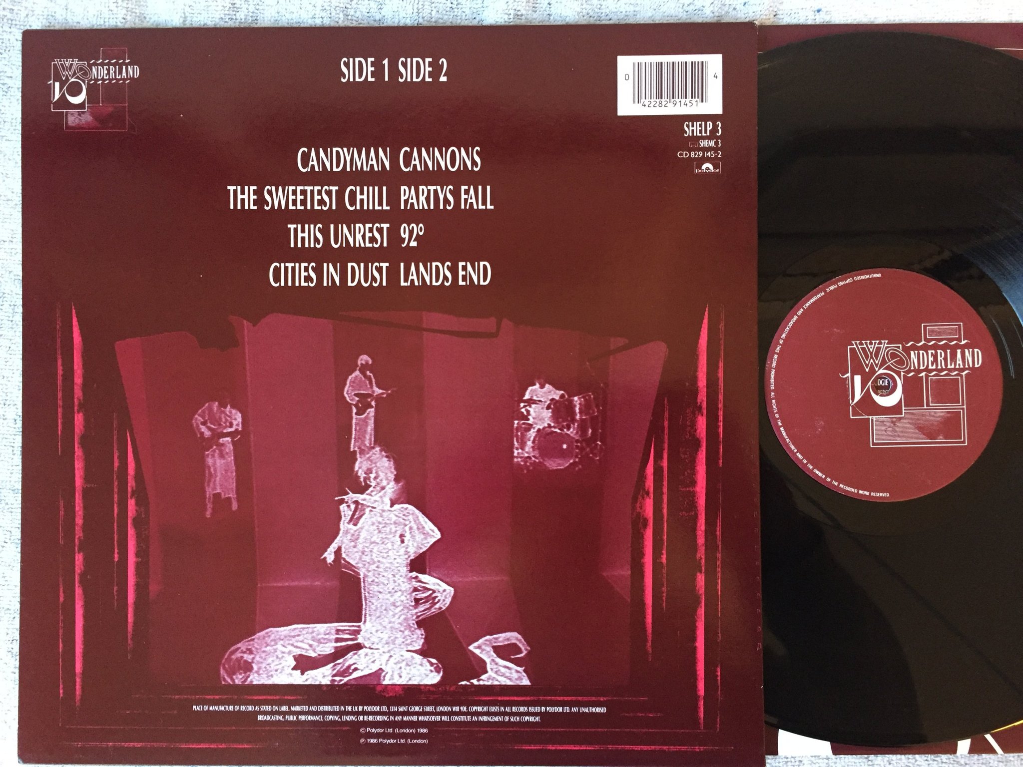 Omslagsbild för skivan SIOUXSIE & THE BANSHEES Tinderbox LP -86 UK WONDERLAND SHELP 3