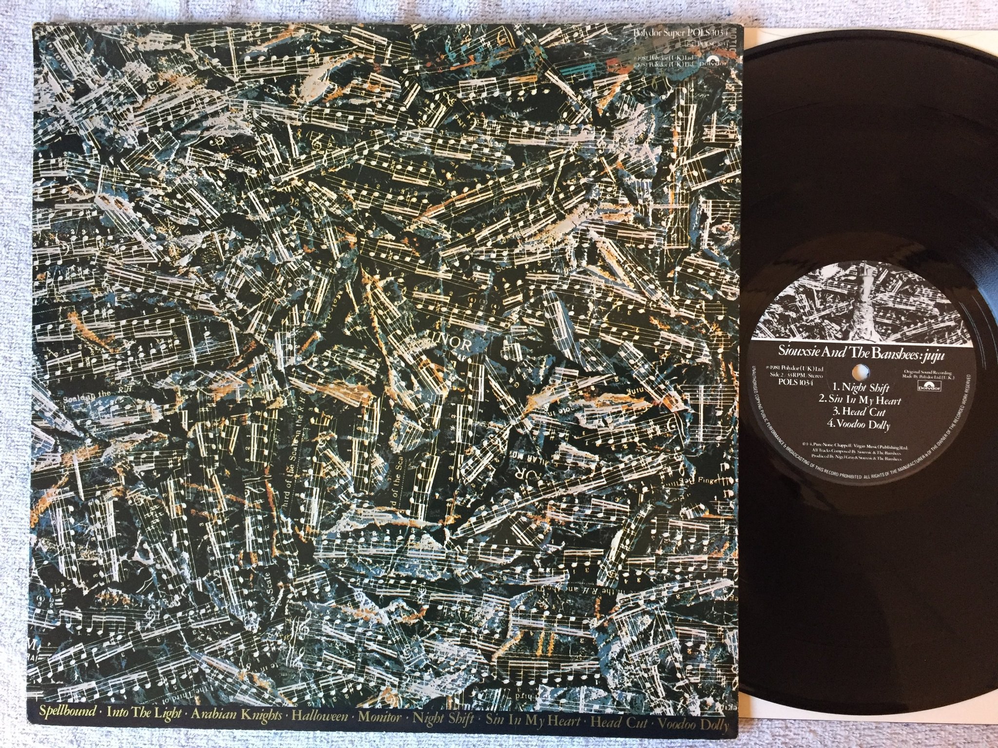 Omslagsbild för skivan SIOUXSIE & THE BANSHEES Juju LP -81 UK POLYDOR POLS 1034