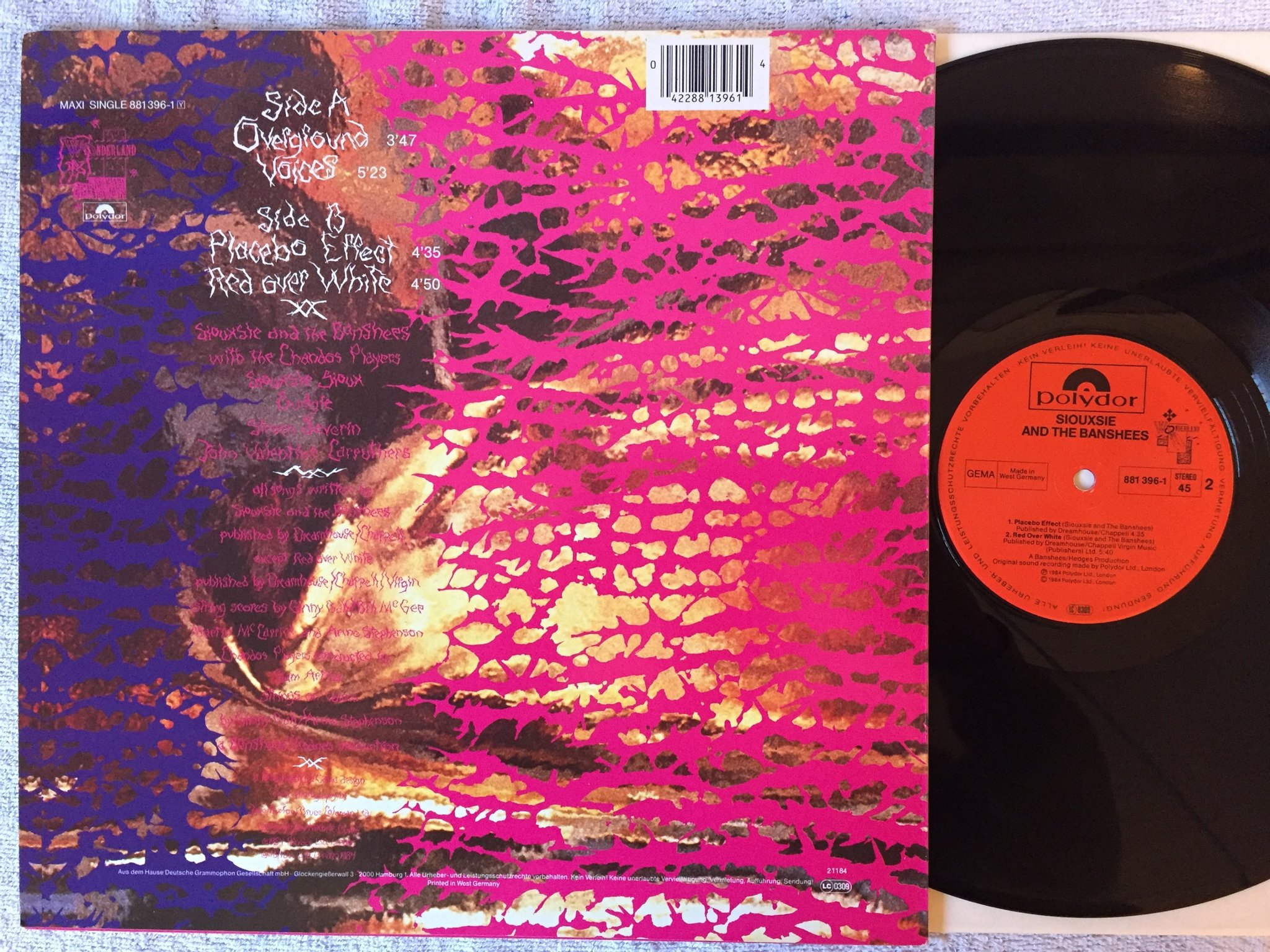 Omslagsbild för skivan SIOUXSIE & THE BANSHEES The Thorn 12"EP -84 Ger POLYDOR 881 396-1