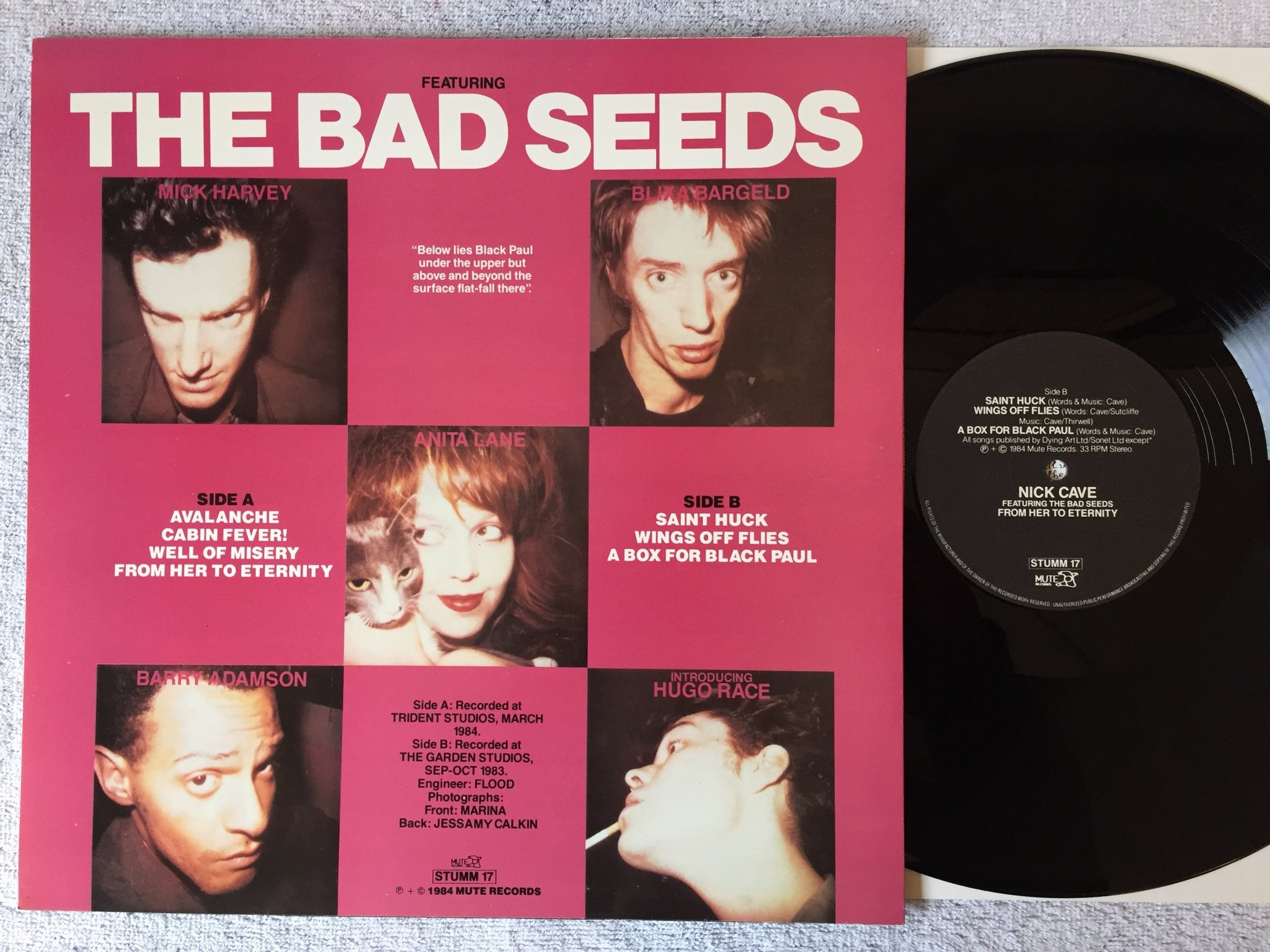 Omslagsbild för skivan NICK CAVE & THE BAD SEEDS From Her To Eternity LP -84 UK MUTE STUMM 17