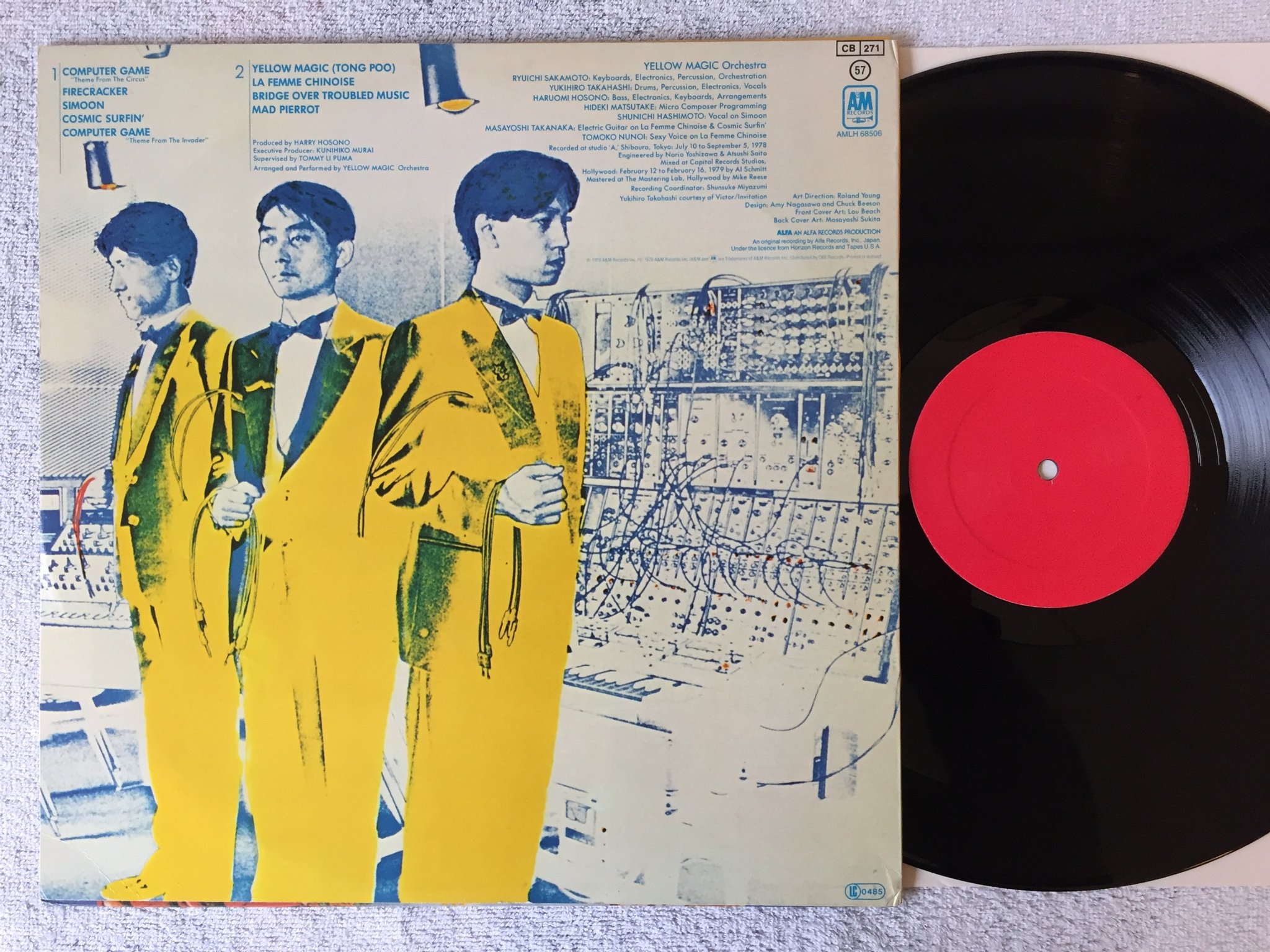Omslagsbild för skivan YELLOW MAGIC ORCHESTRA s/t LP -79 A&M AMLH 68506