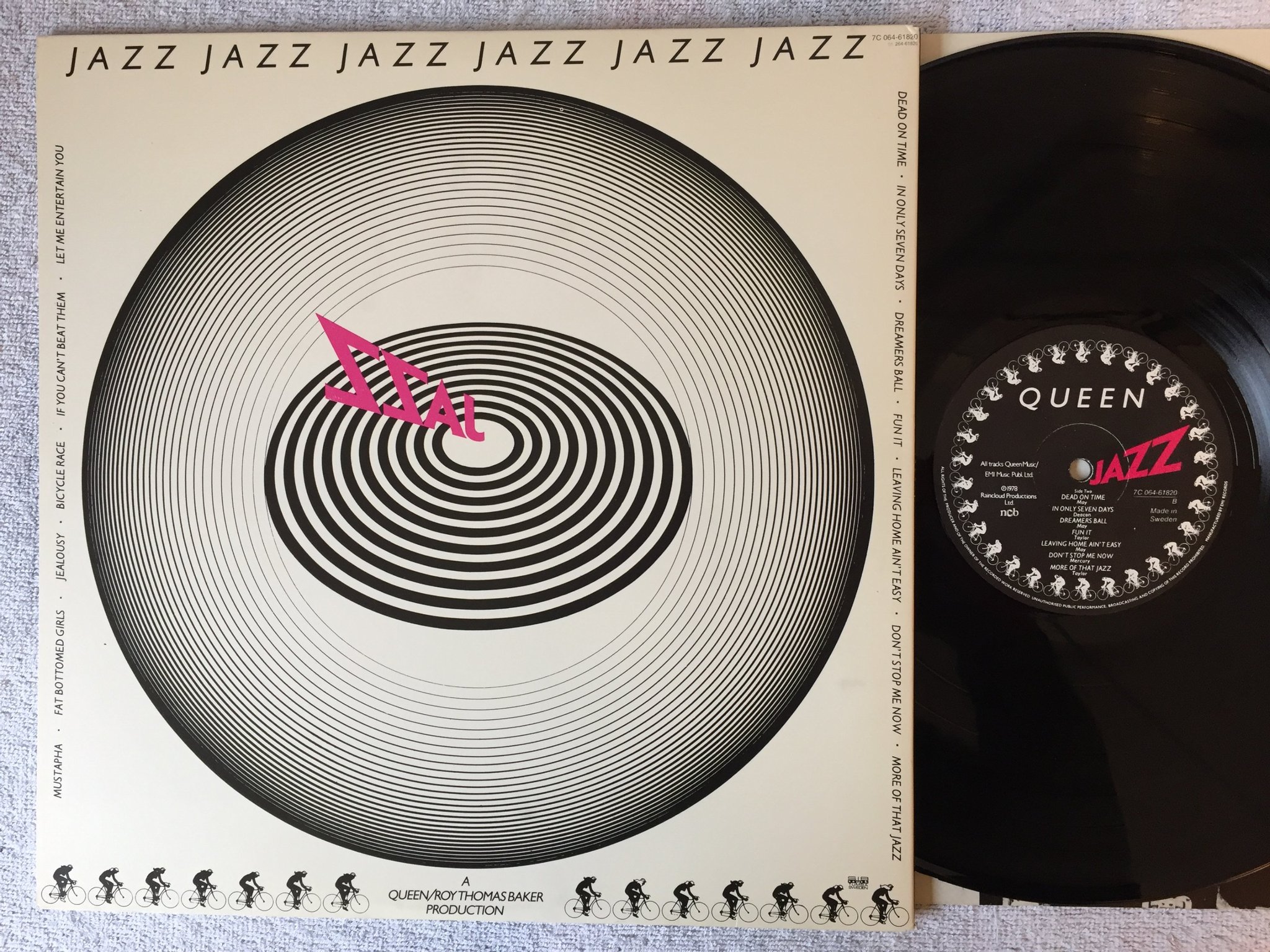 Omslagsbild för skivan THE QUEEN jazz LP -78 Swe EMI 7C 064-61820