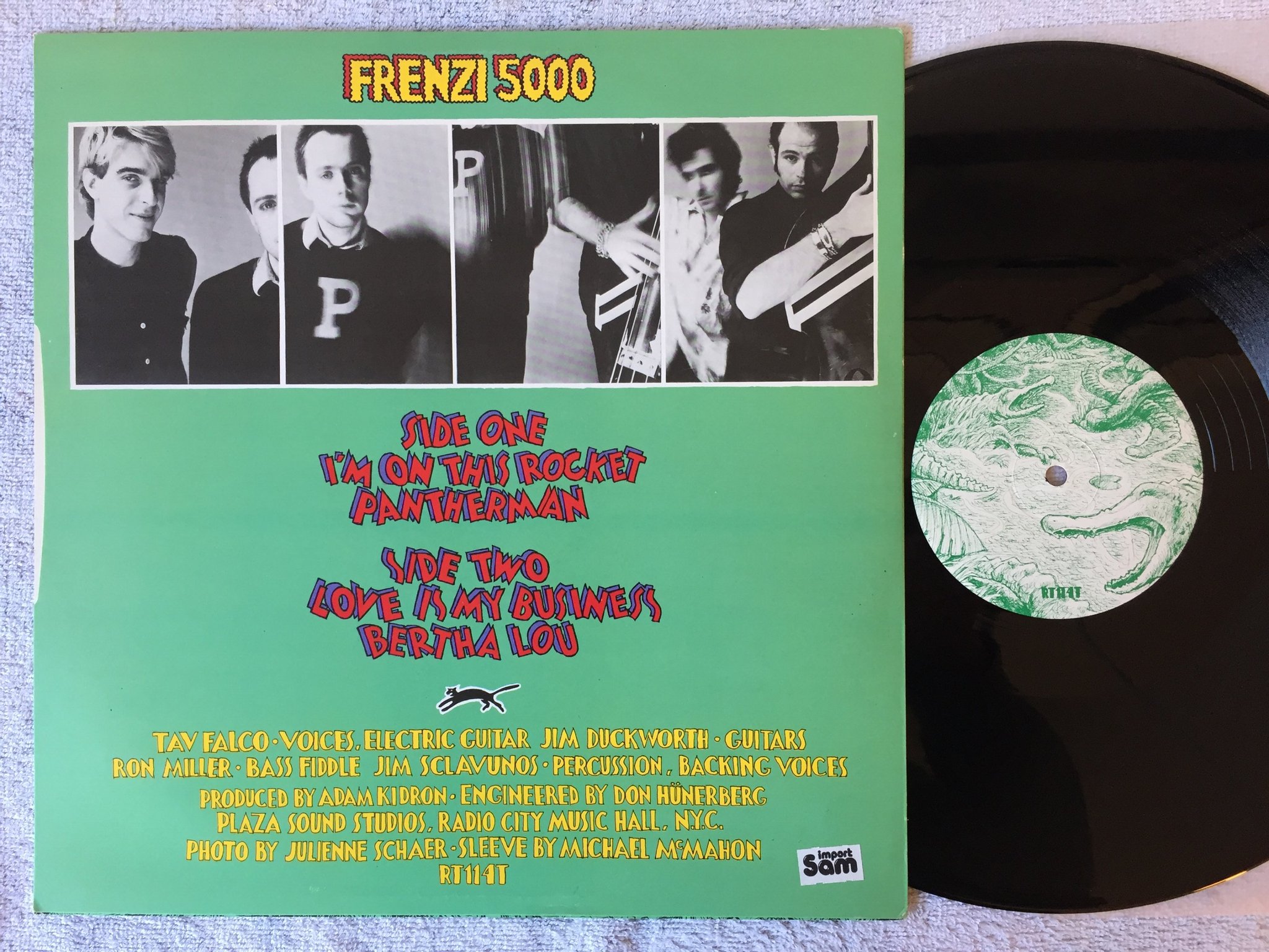 Omslagsbild för skivan TAV FALCO'S PANTHER BURNS Blow Your Top 12" -82 UK ROUGH TRADE BRT114T