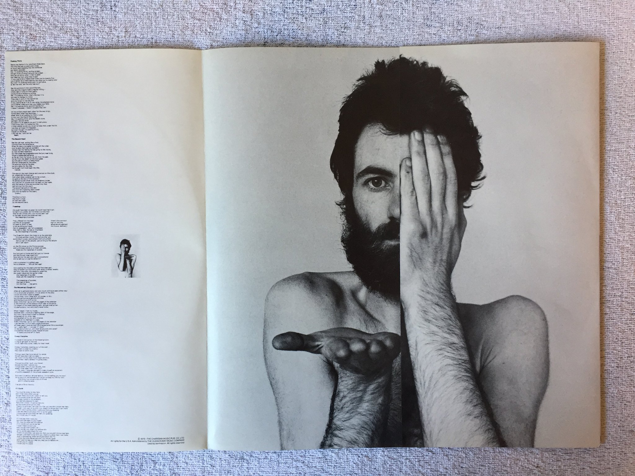 Omslagsbild för skivan PETER HAMMILL the future now LP -78 US CHARISMA CA-1-2202