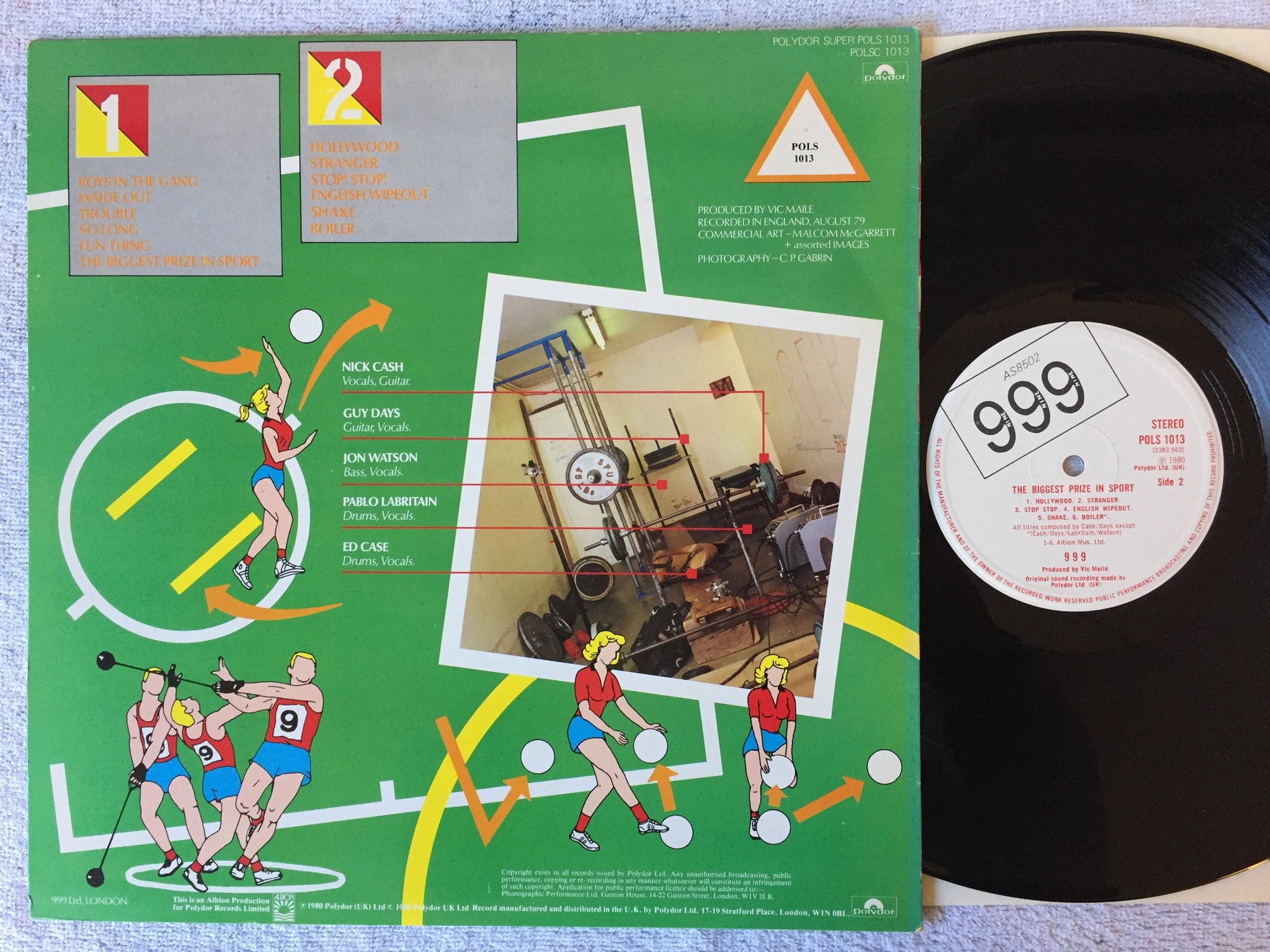 Omslagsbild för skivan NINE NINE NINE the biggest prize in sport LP -80 UK POLYDOR POLS 1013