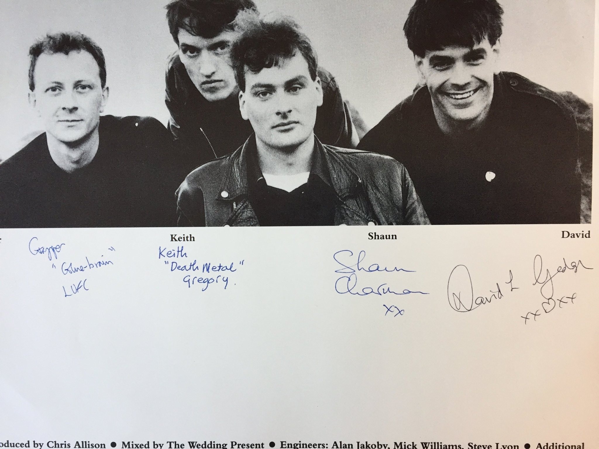 Omslagsbild för skivan THE WEDDING PRESENT george best LP -87 UK signed by the band LOOK! LEEDS-1
