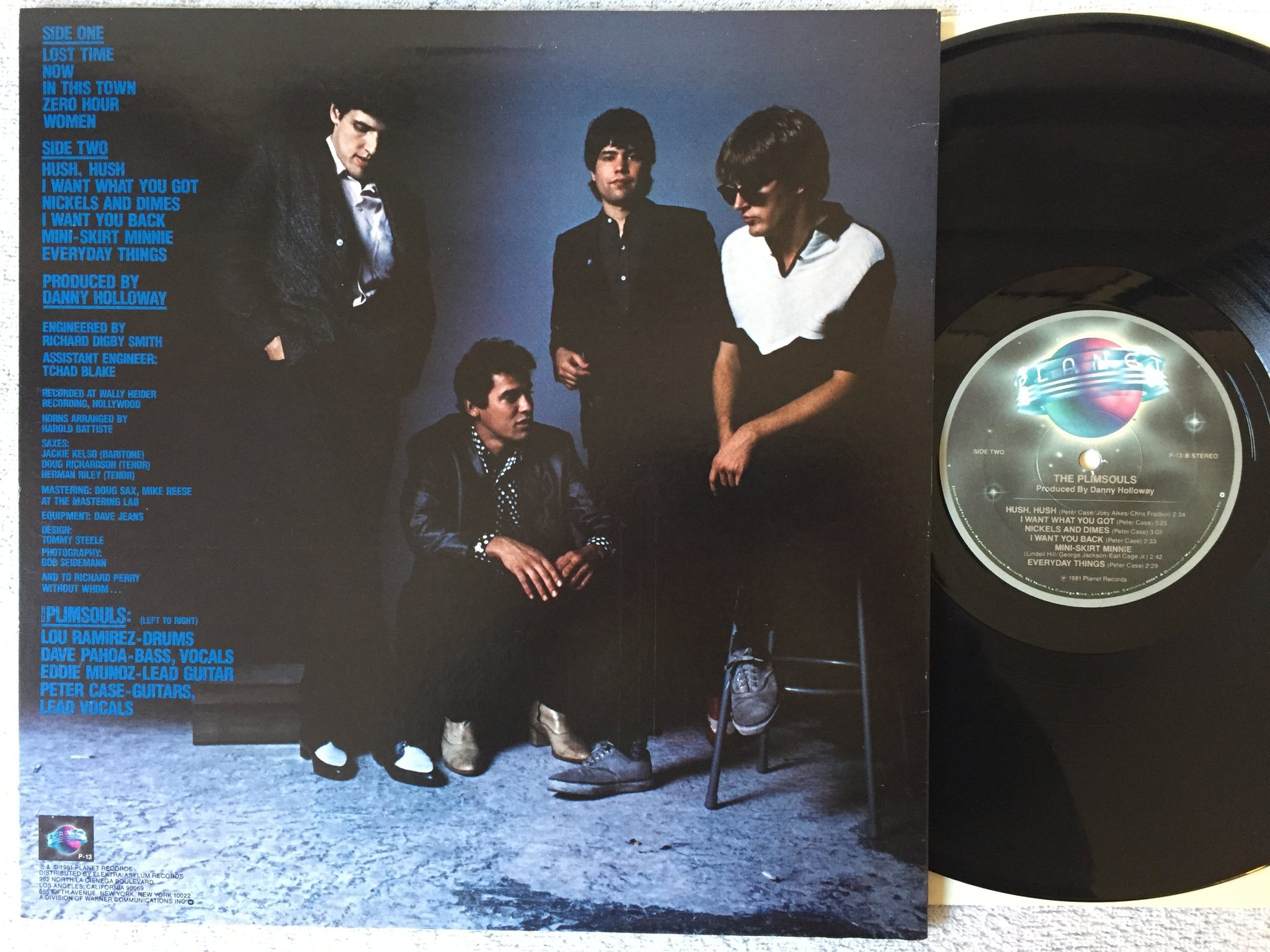 Omslagsbild för skivan THE PLIMSOULS s/t LP -81 US PLANET P-13 indie rock