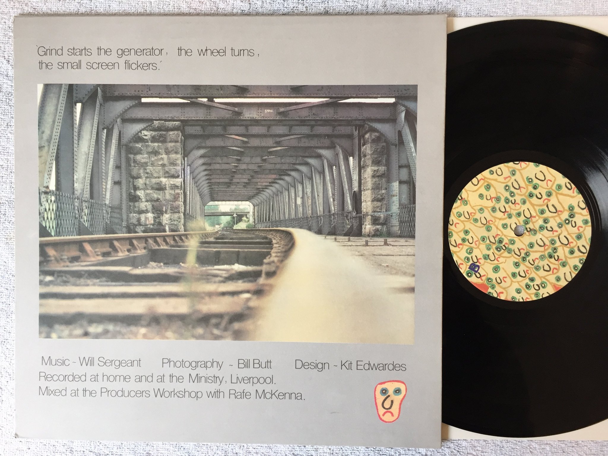 Omslagsbild för skivan WILL SERGENT Themes For 'Grind' LP -82 UK NINETY-TWO HAPPY HAPLP001