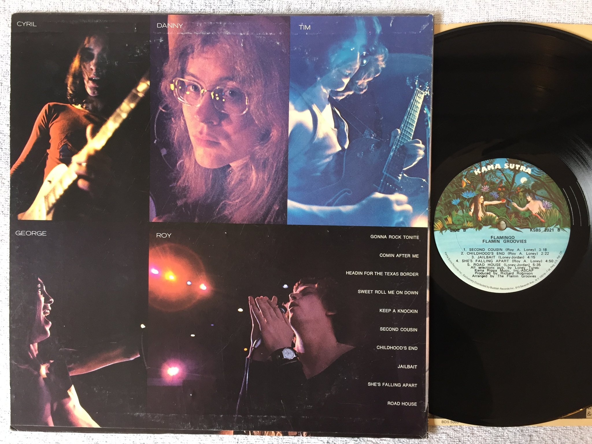 Omslagsbild för skivan THE FLAMIN GROOVIES flamingo LP US KAMA SUTRA KSBS 2021