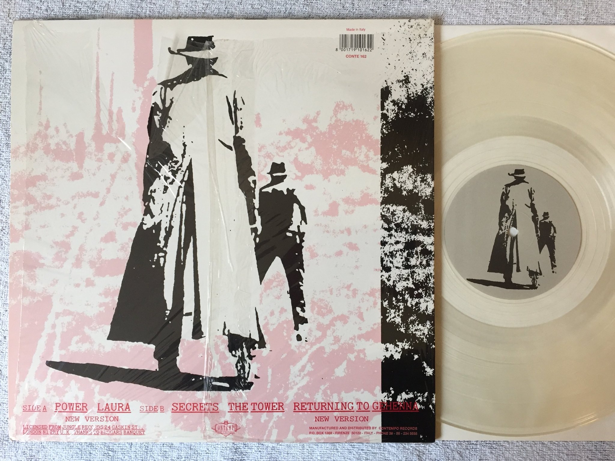 Omslagsbild för skivan FIELDS OF NIPHILIM Returning To Gehenna 12" Italy -90 CONTE 162 clear vinyl ltd