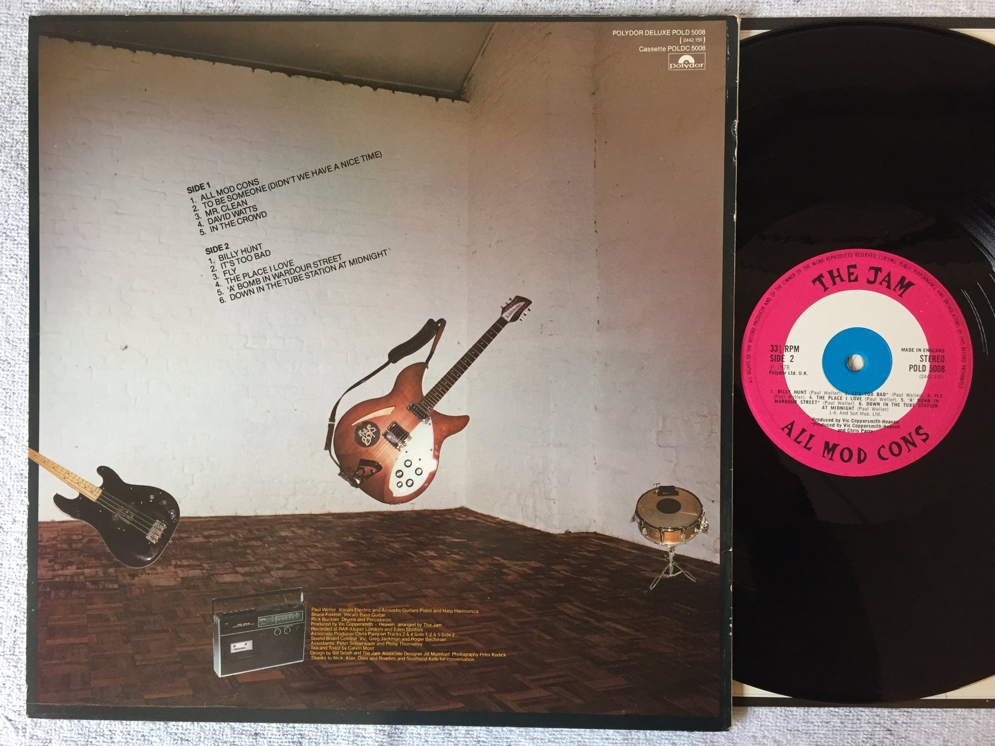 Omslagsbild för skivan THE JAM All Mod Cons LP -78 UK POLYDOR  2442 155