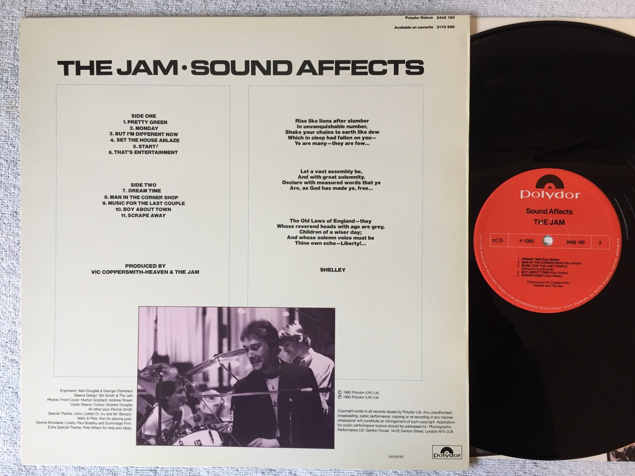 Omslagsbild för skivan THE JAM Sound Affects LP -80 ncb POLYDOR  2442 183