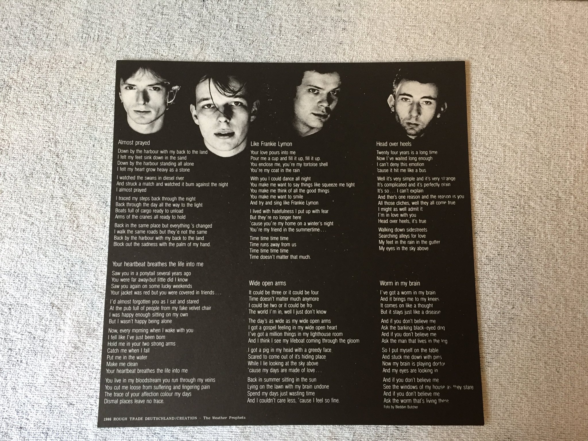 Omslagsbild för skivan THE WEATHER PROPHETS Diesel River LP -86 Ger ROUGH TRADE RTD / CRE 2-40