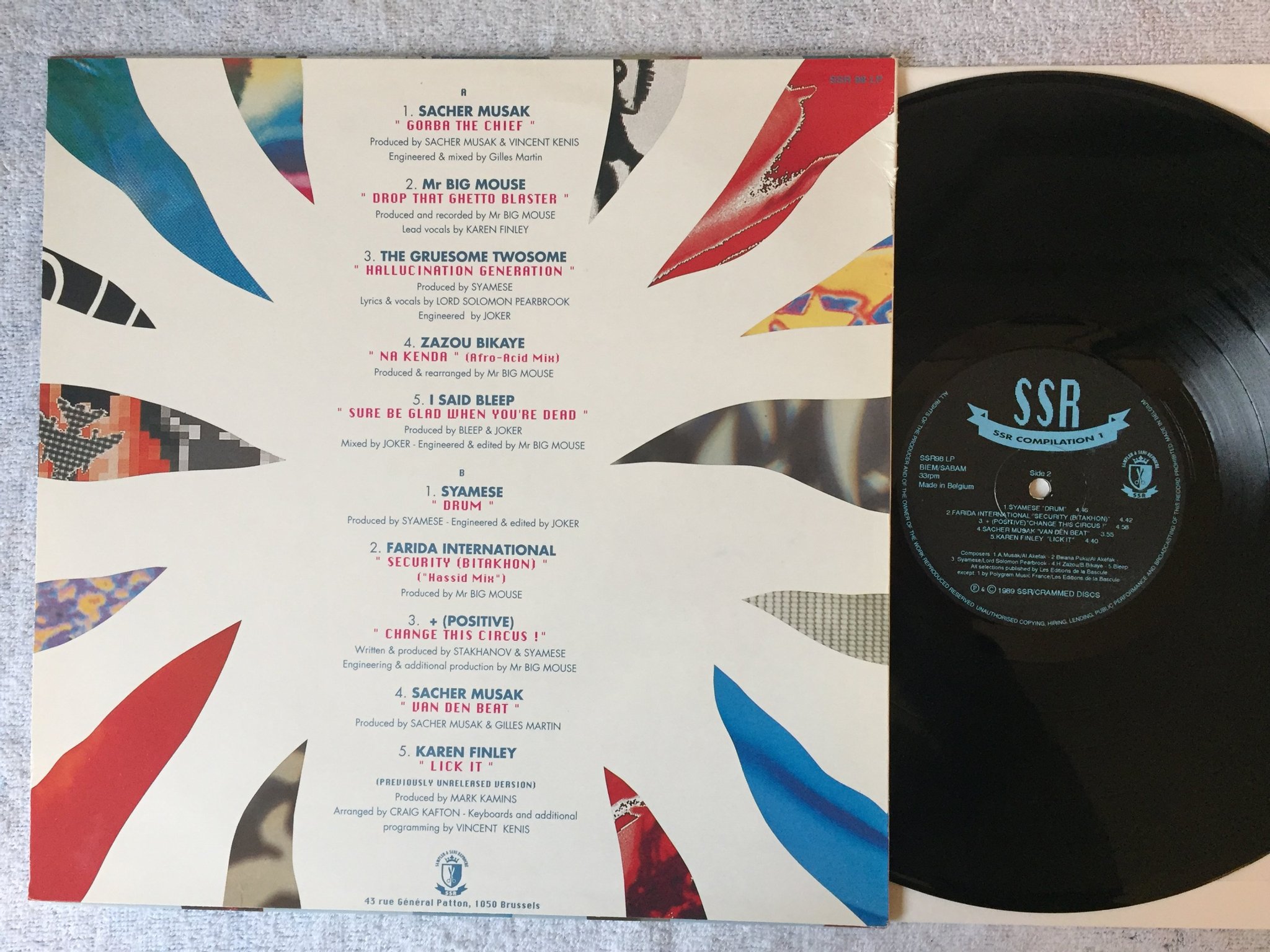 Omslagsbild för skivan V/A Sampleur Et Sans Reproche LP -89 Belgium SSR 98 LP electro / techno