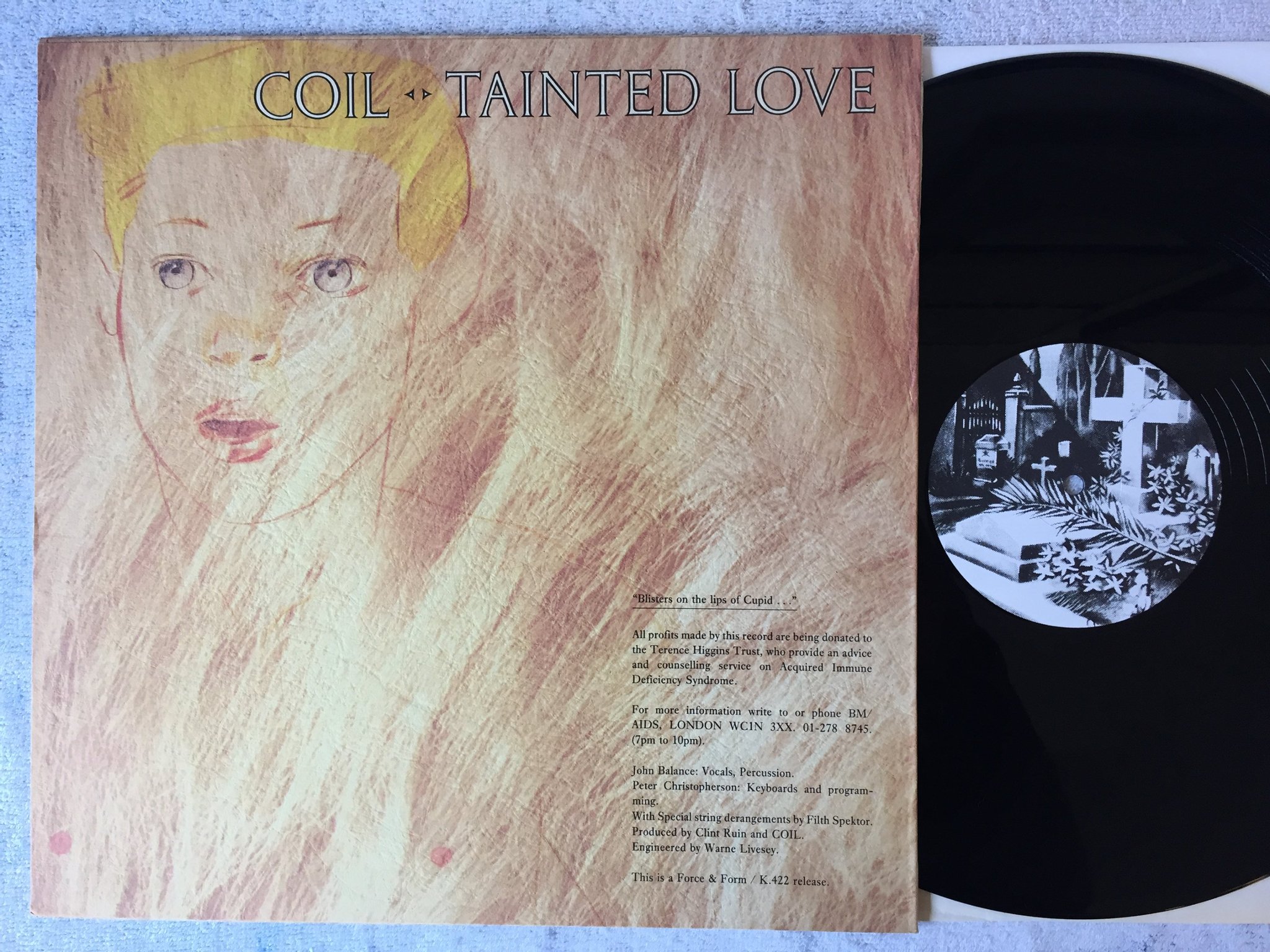 Omslagsbild för skivan COIL Panic 12"single -85 UK FORCE & FORM FFK 5.12 electronic