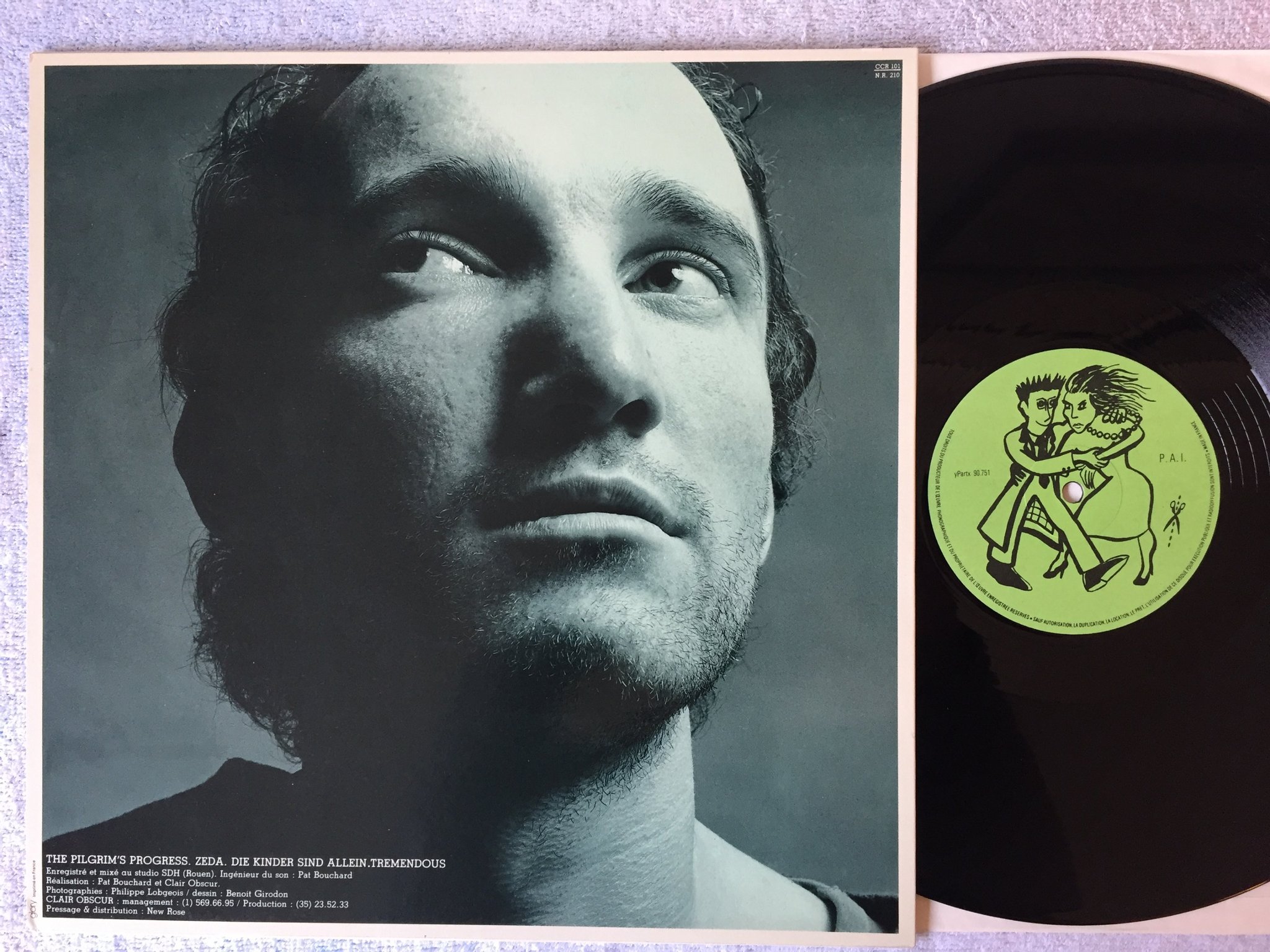 Omslagsbild för skivan CLAIR OBSCUR dansez 12"single -84 Fra private press CCR 101 NEW WAVE