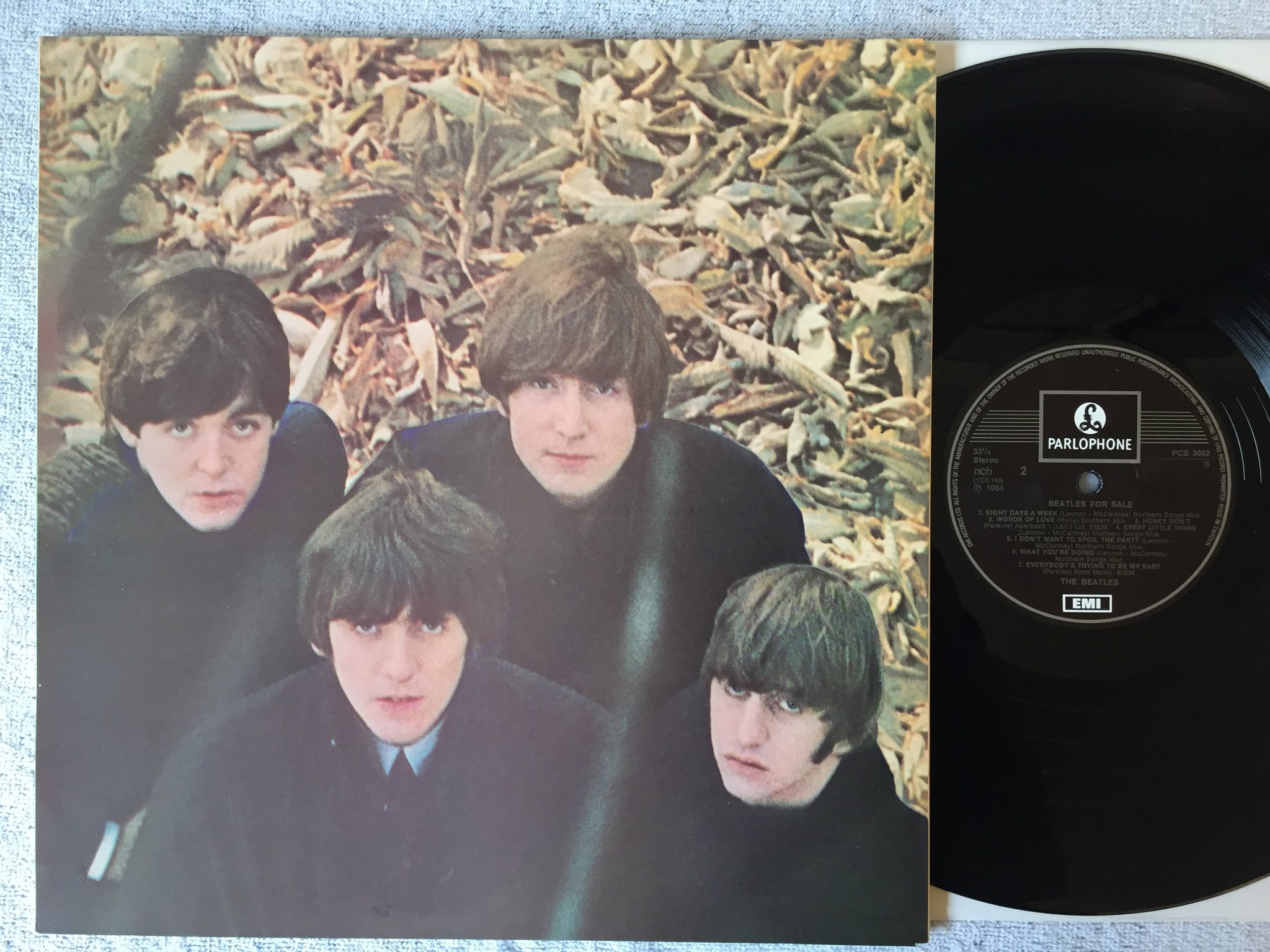 Omslagsbild för skivan THE BEATLES for sale LP re ncb EMI / PARLOPHONE  PCS 3062