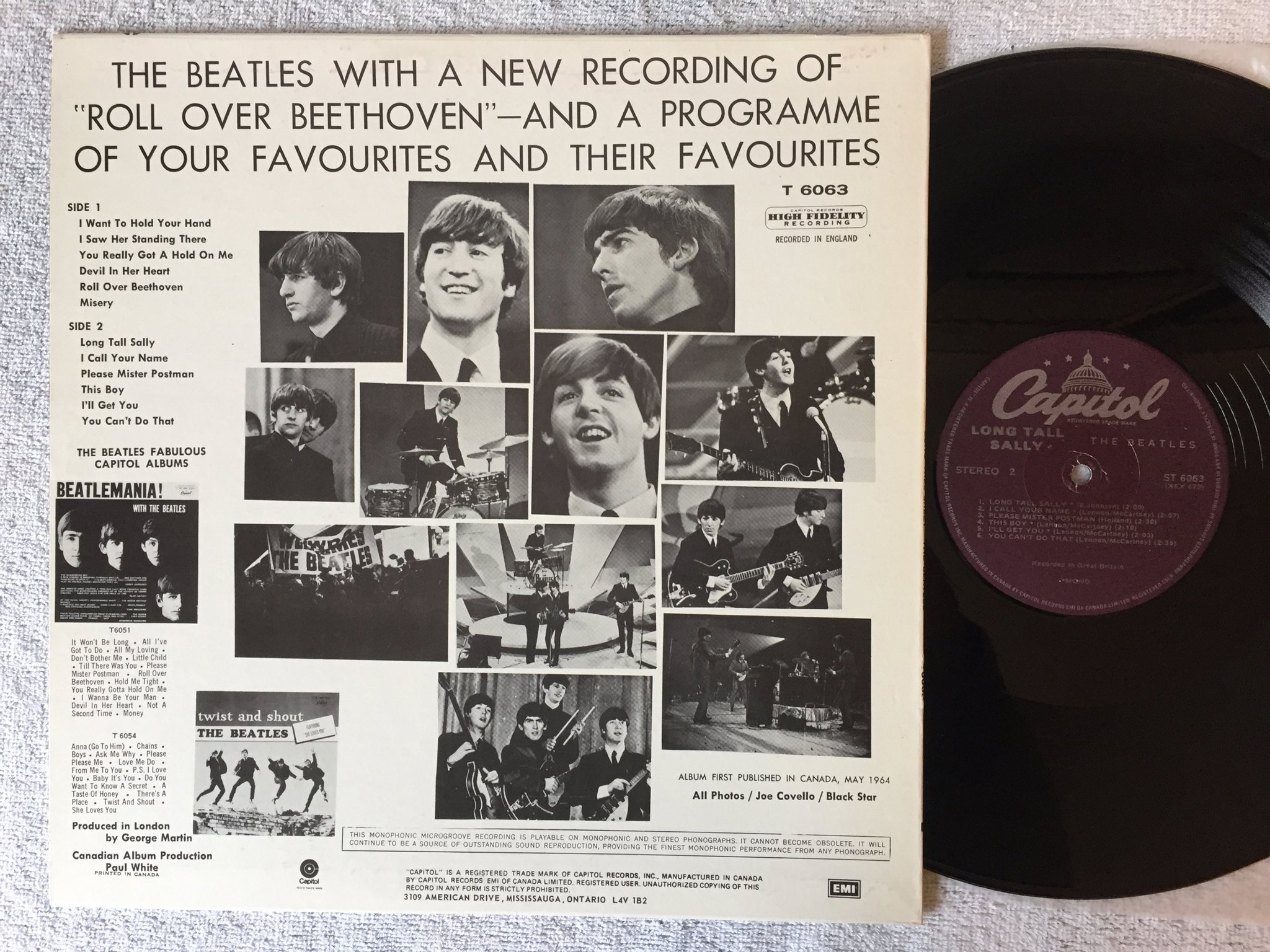Omslagsbild för skivan THE BEATLES long tall Sally LP re Can CAPITOL ST 6063