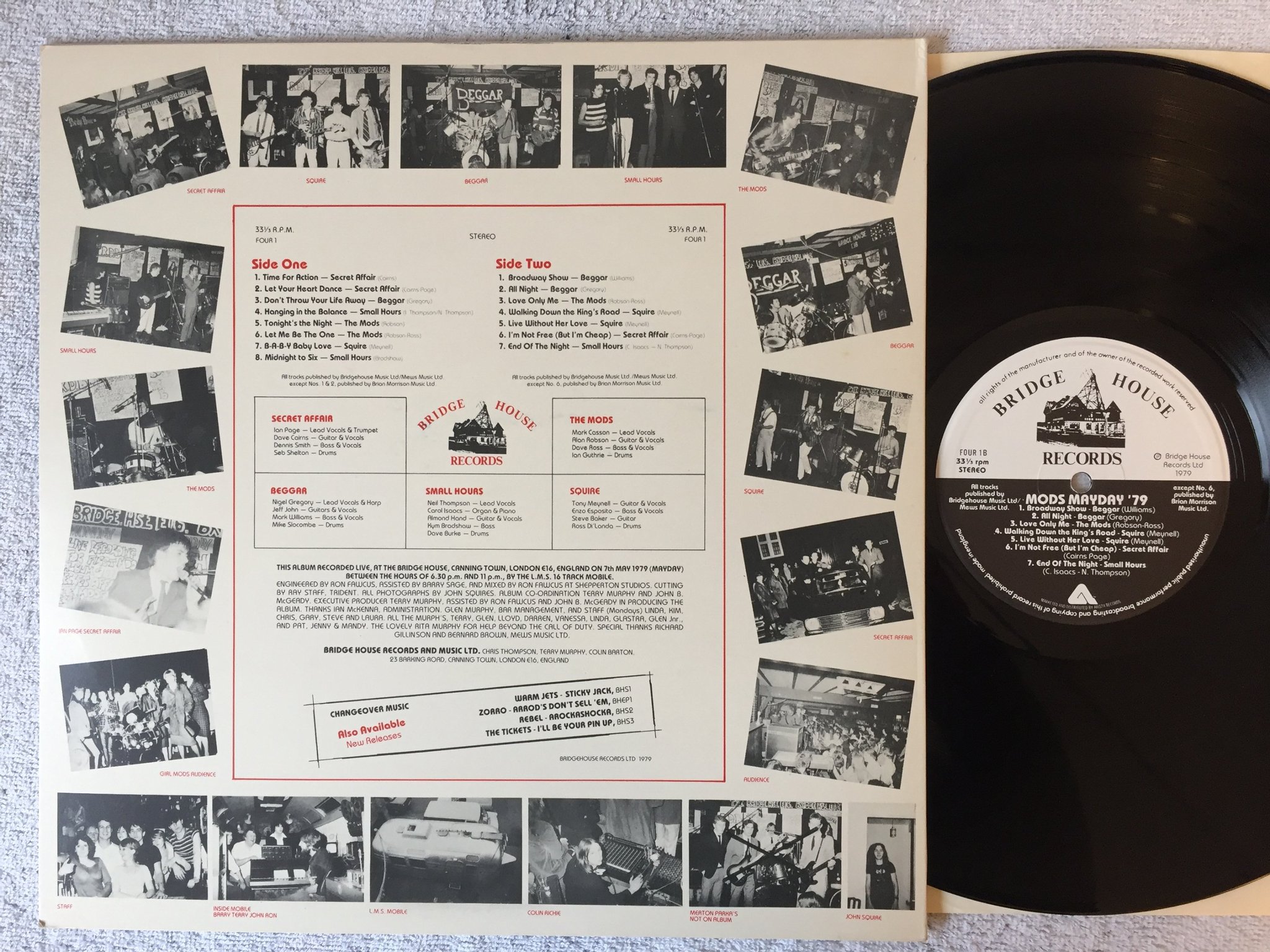 Omslagsbild för skivan V/A mods mayday '79 LP -79 UK BRIDGE HOUSE FOUR-1