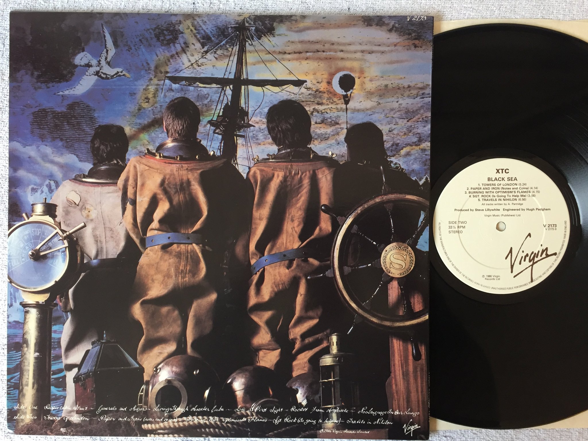 Omslagsbild för skivan XTC Black Sea LP -80 UK VIRGIN  V 2173