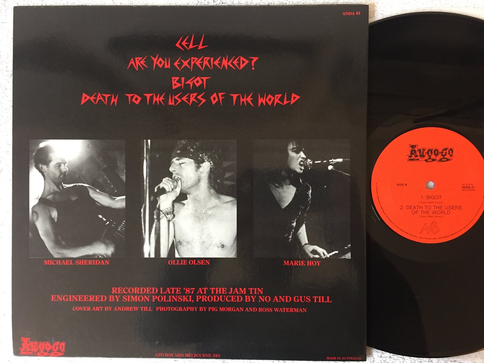 Omslagsbild för skivan NO no 12"ep -88 Australia AU GO GO - ANDA 81 + super nice poster