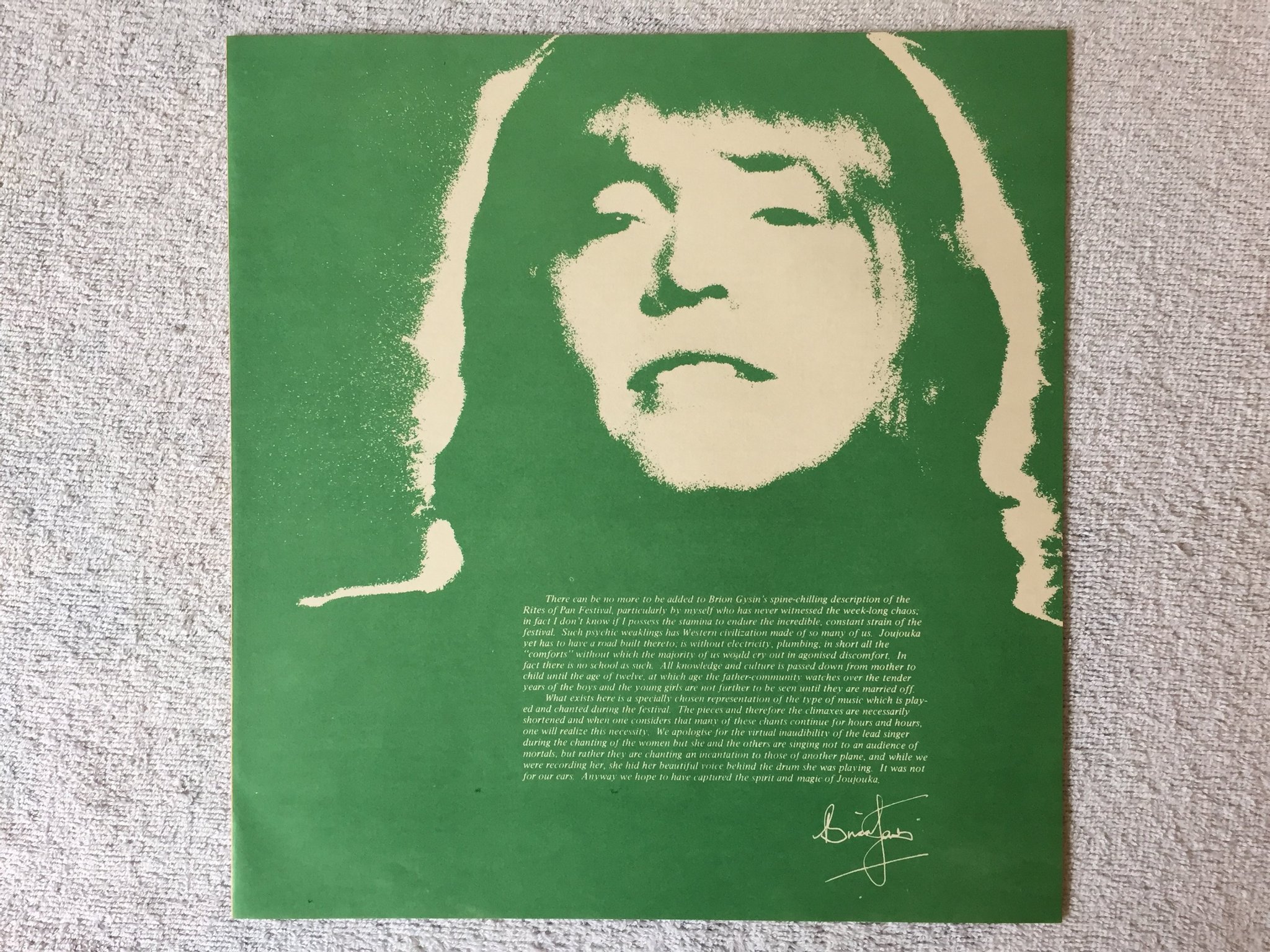 Omslagsbild för skivan BRIAN JONES presents the pipes of pan at Joujouka LP -71 US ROLLING STONES COC 4