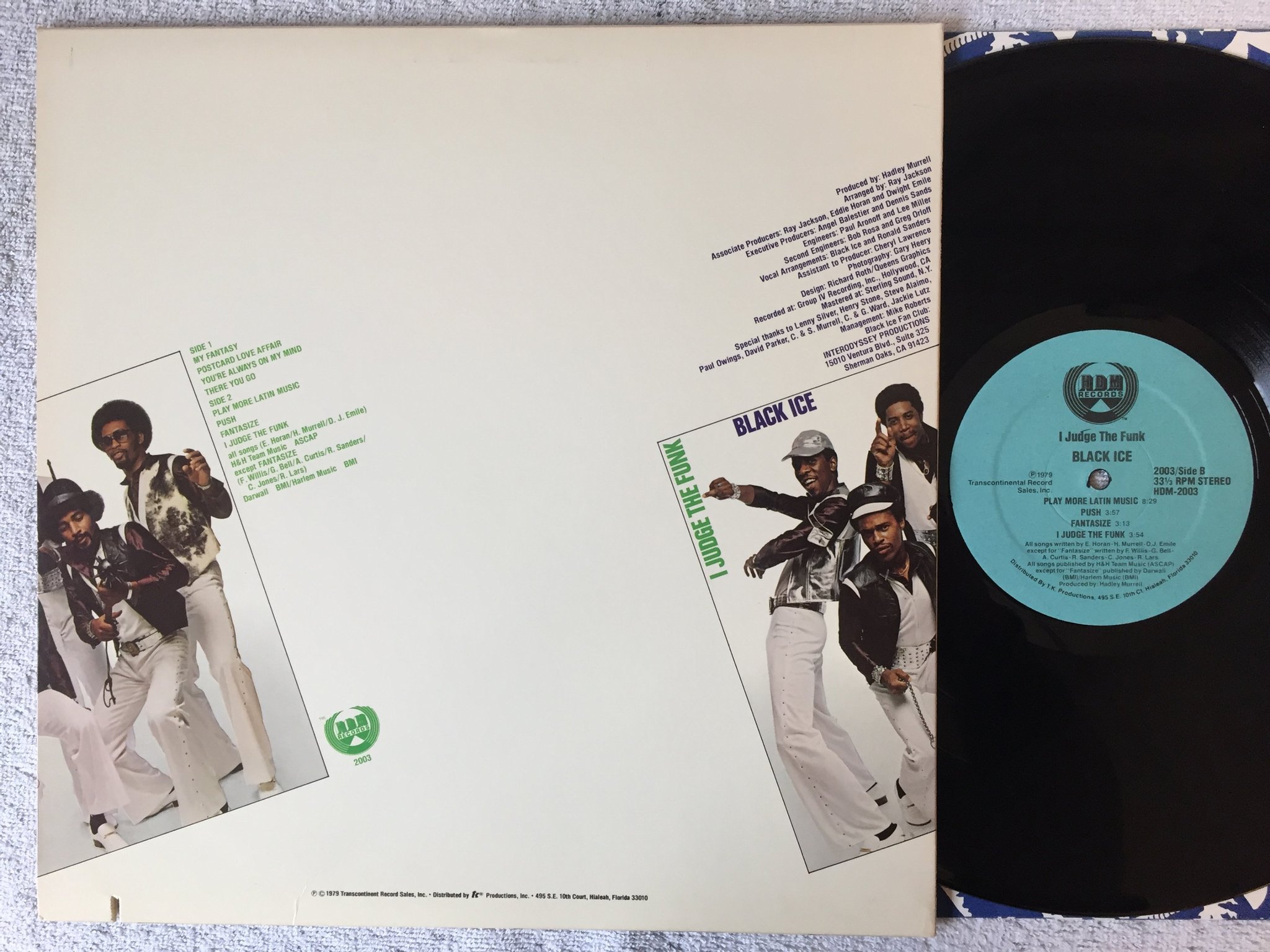 Omslagsbild för skivan BLACK ICE I judge the funk LP -79 US HDM 2003 