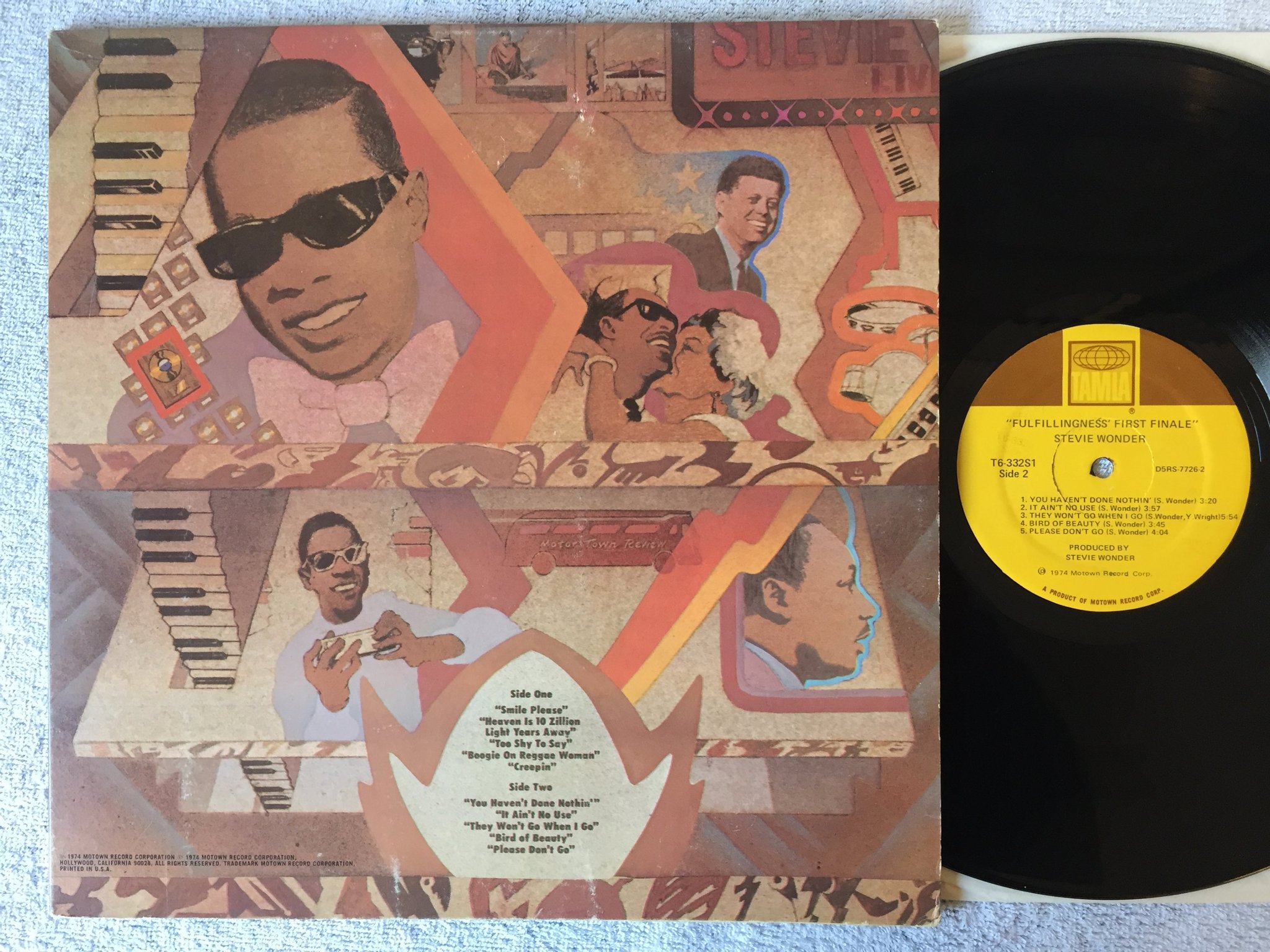 Omslagsbild för skivan STEVIE WONDER fulfillingness first finale LP -74 US TAMLA T6-332S1