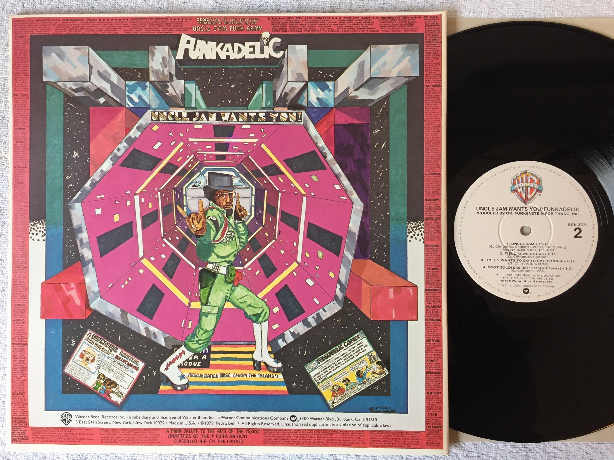 Omslagsbild för skivan FUNKADELIC uncle jam wants you LP -79 US WARNER BROS BSK 3371