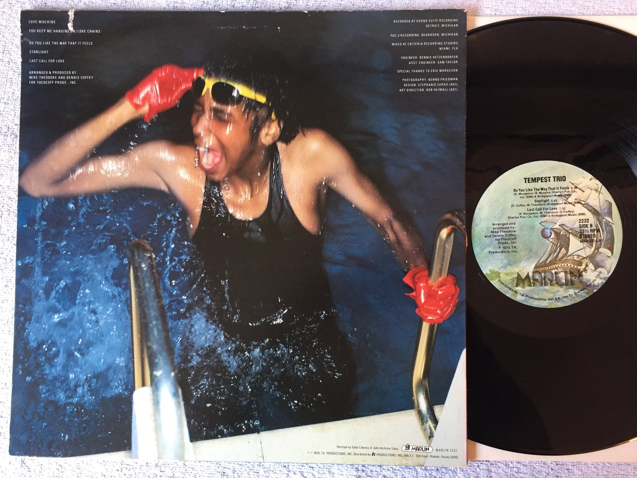 Omslagsbild för skivan TEMPEST TRIO s/t LP -79 US MARLIN 2232