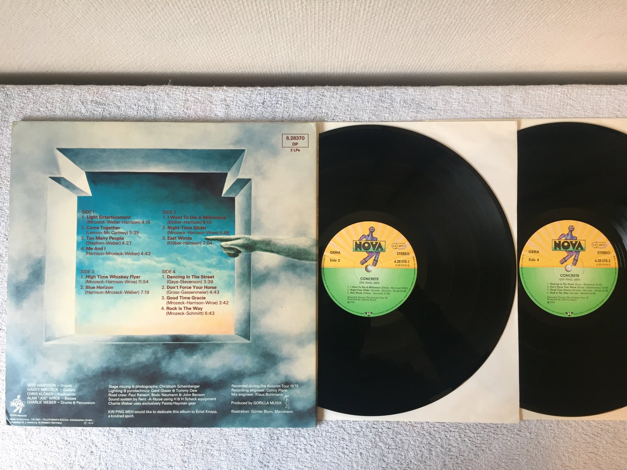 Omslagsbild för skivan KIN PING MEH concrete 2xLP -76 Ger NOVA 628370-2